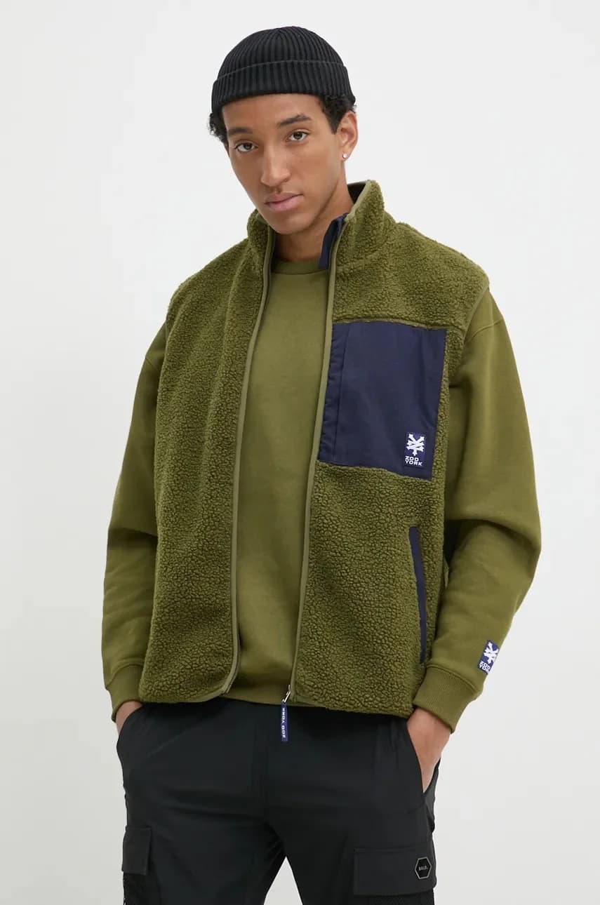 Без рукавов зеленый для мужчин