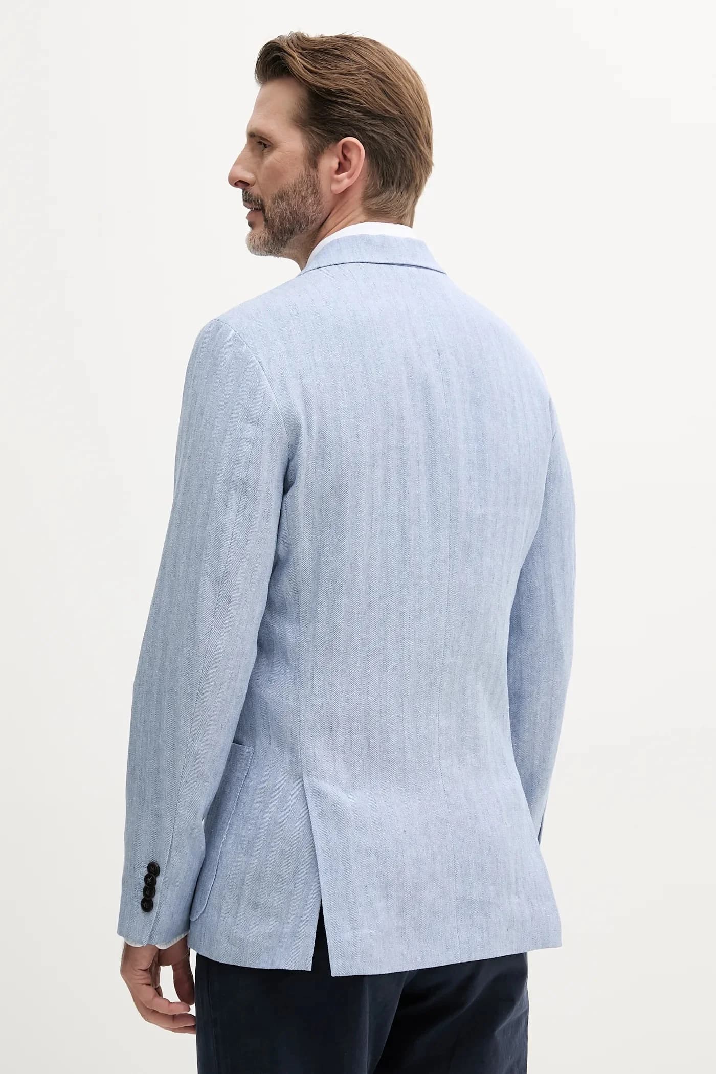 Пиджак из смесового льна - фото 3