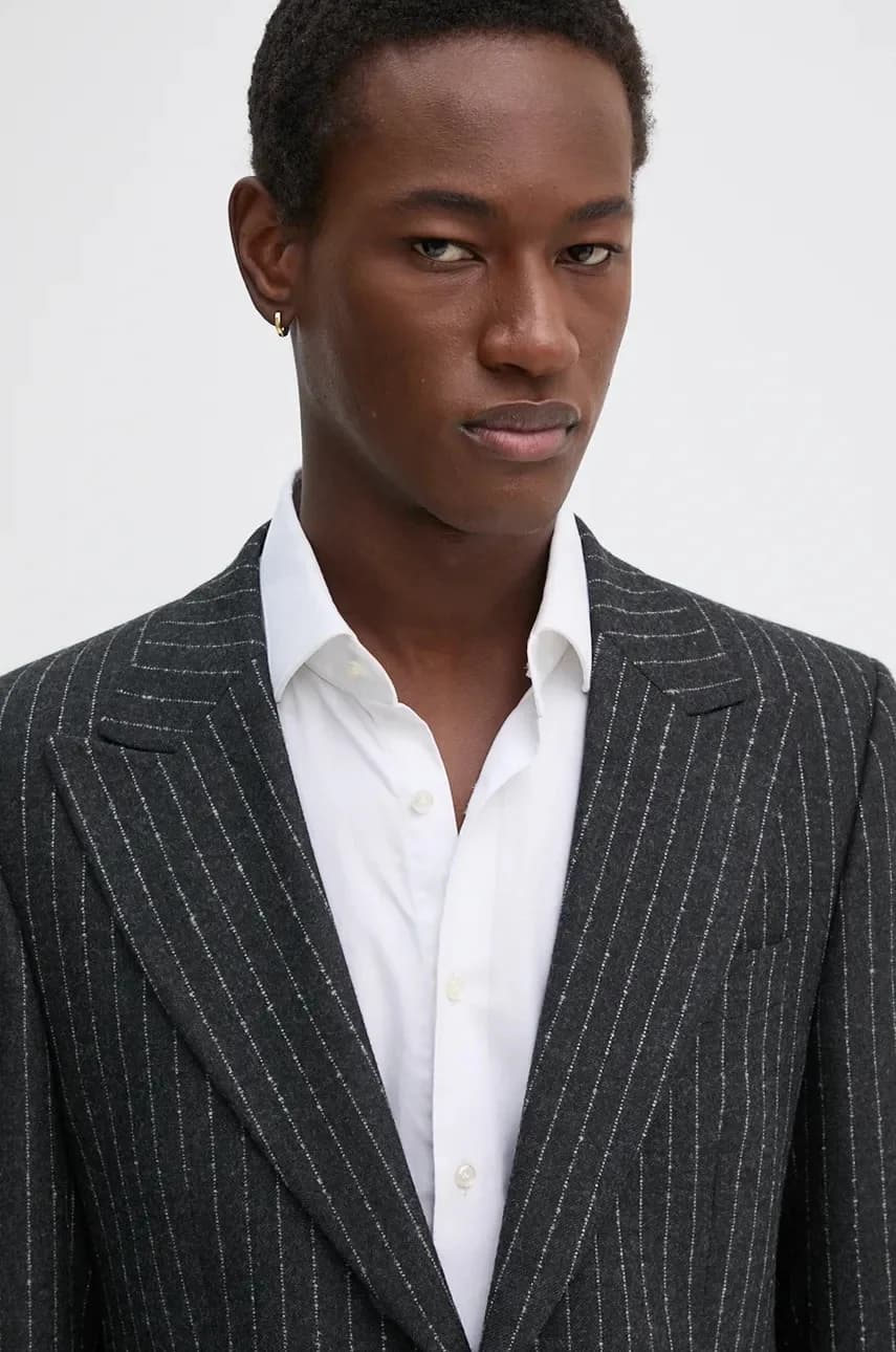 Куртка из смесовой шерсти - фото 4