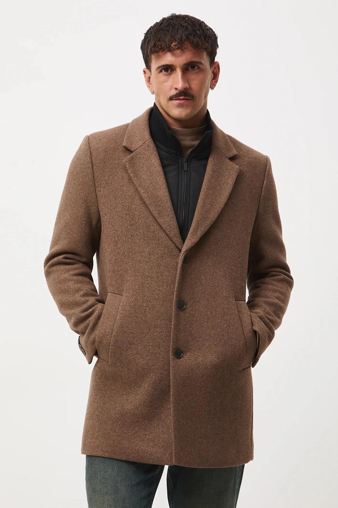 Пальто из смесовой шерсти - фото 3