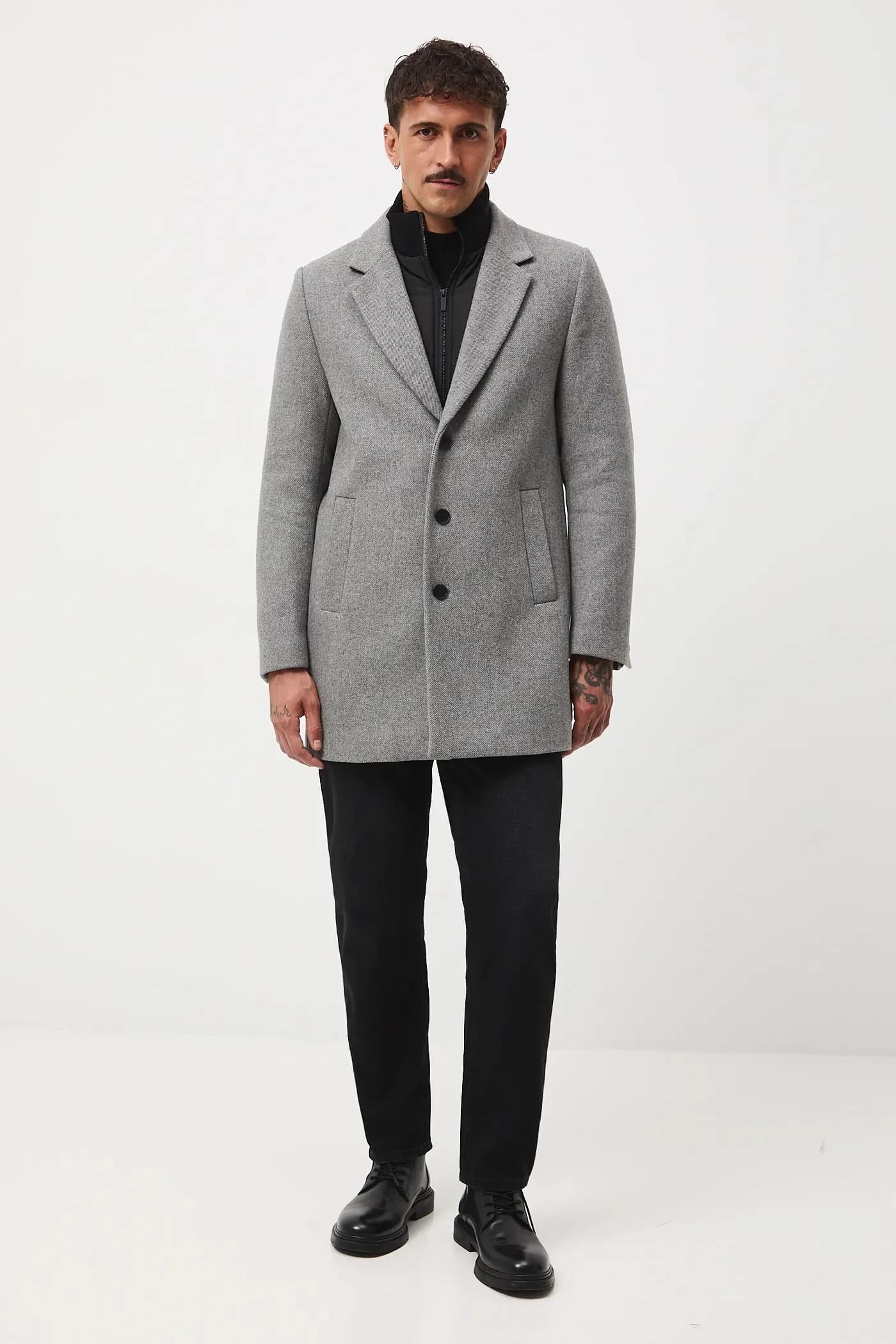 Пальто из смесовой шерсти - фото 4