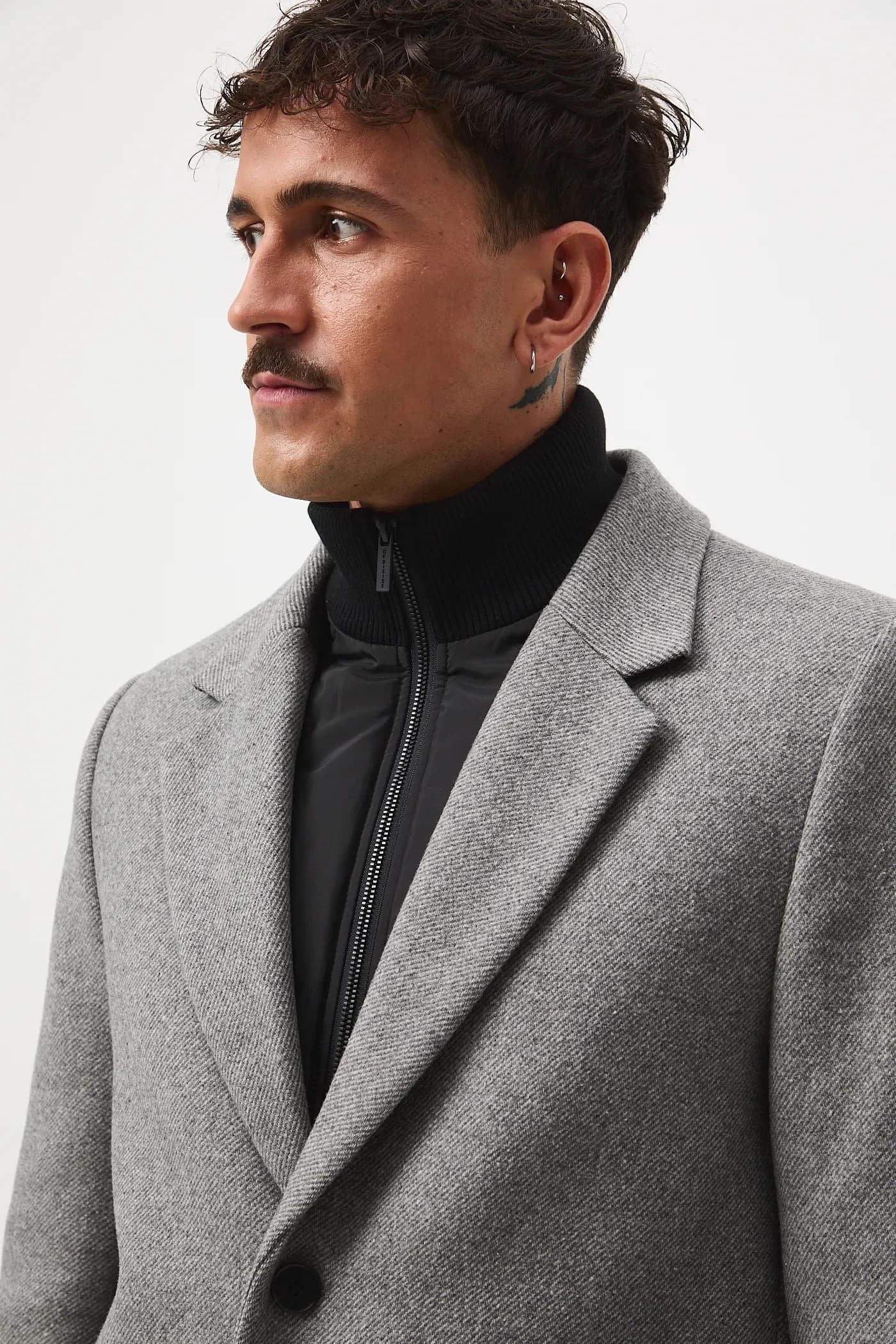 Пальто из смесовой шерсти - фото 5