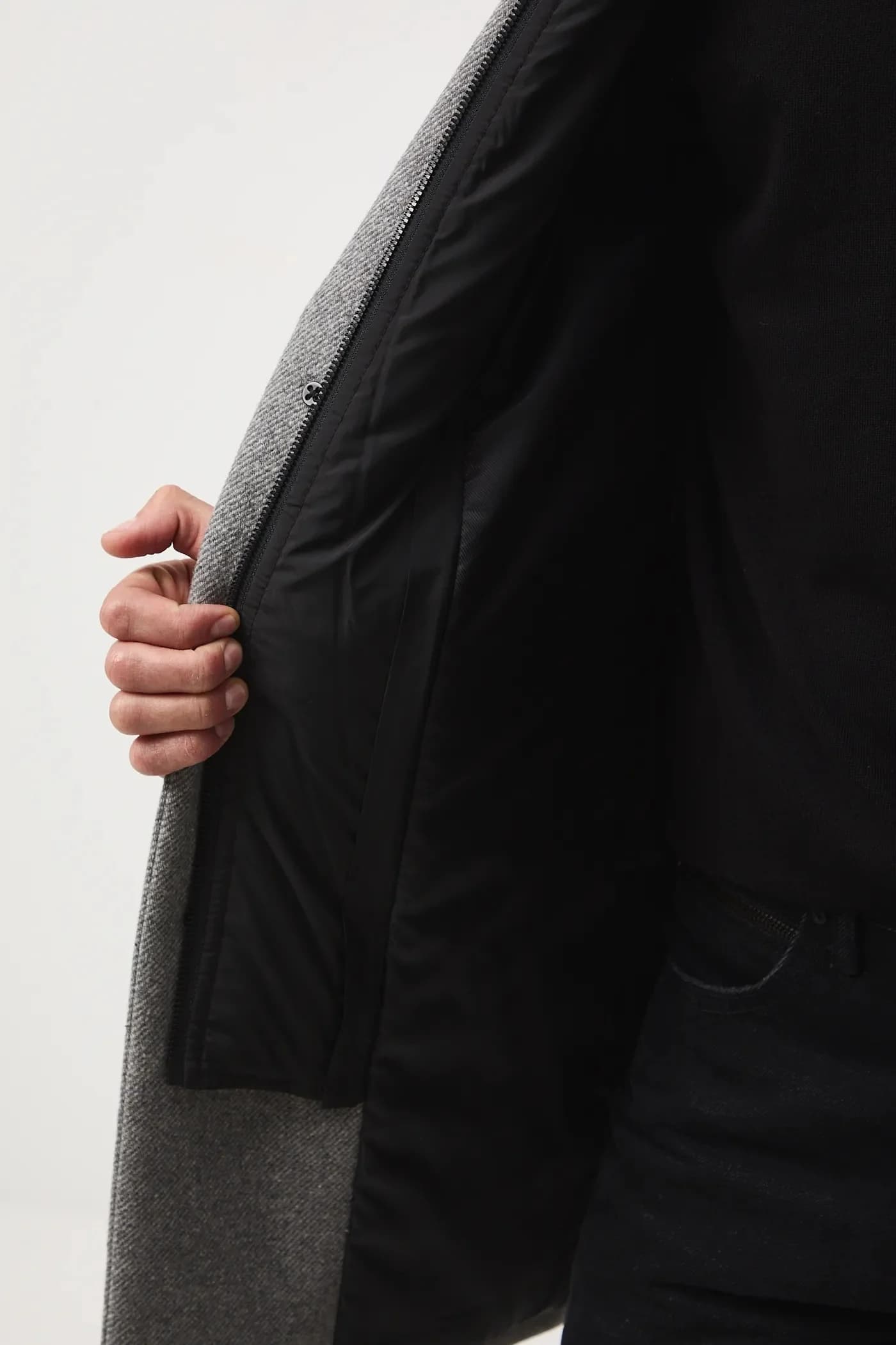 Пальто из смесовой шерсти - фото 7