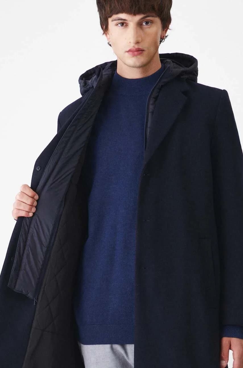 Пальто из смесовой шерсти - фото 6