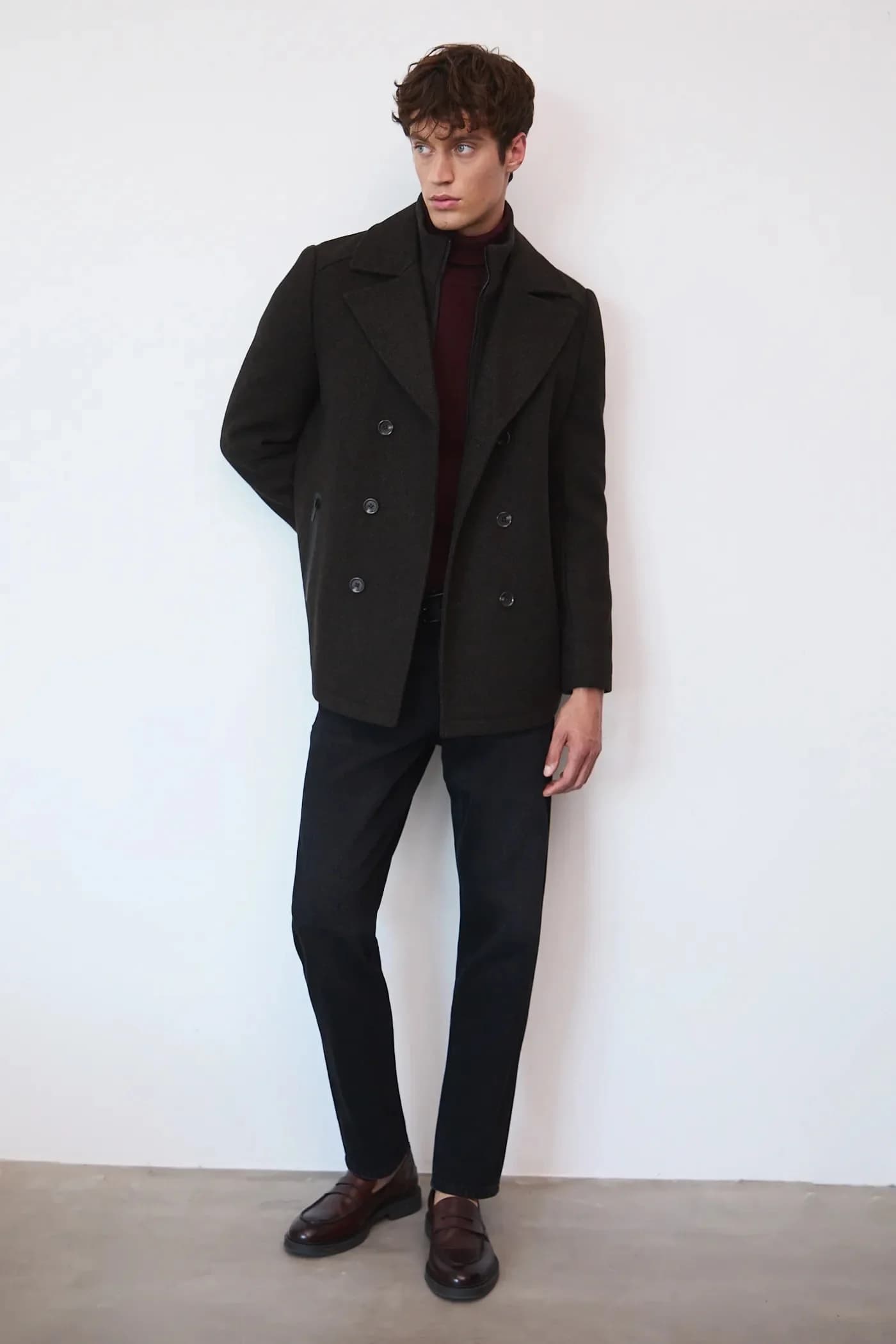 Шерстяное пальто