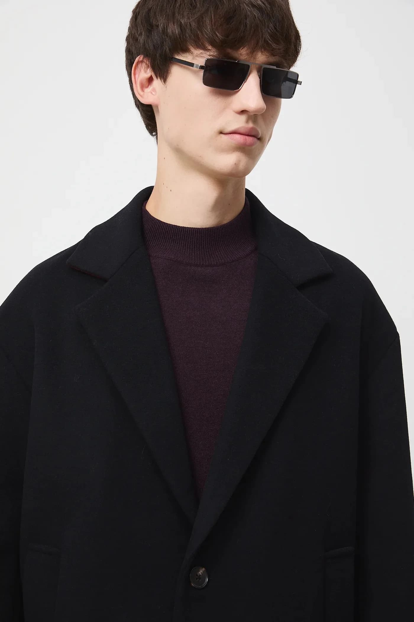 Пальто из смесовой шерсти - фото 4