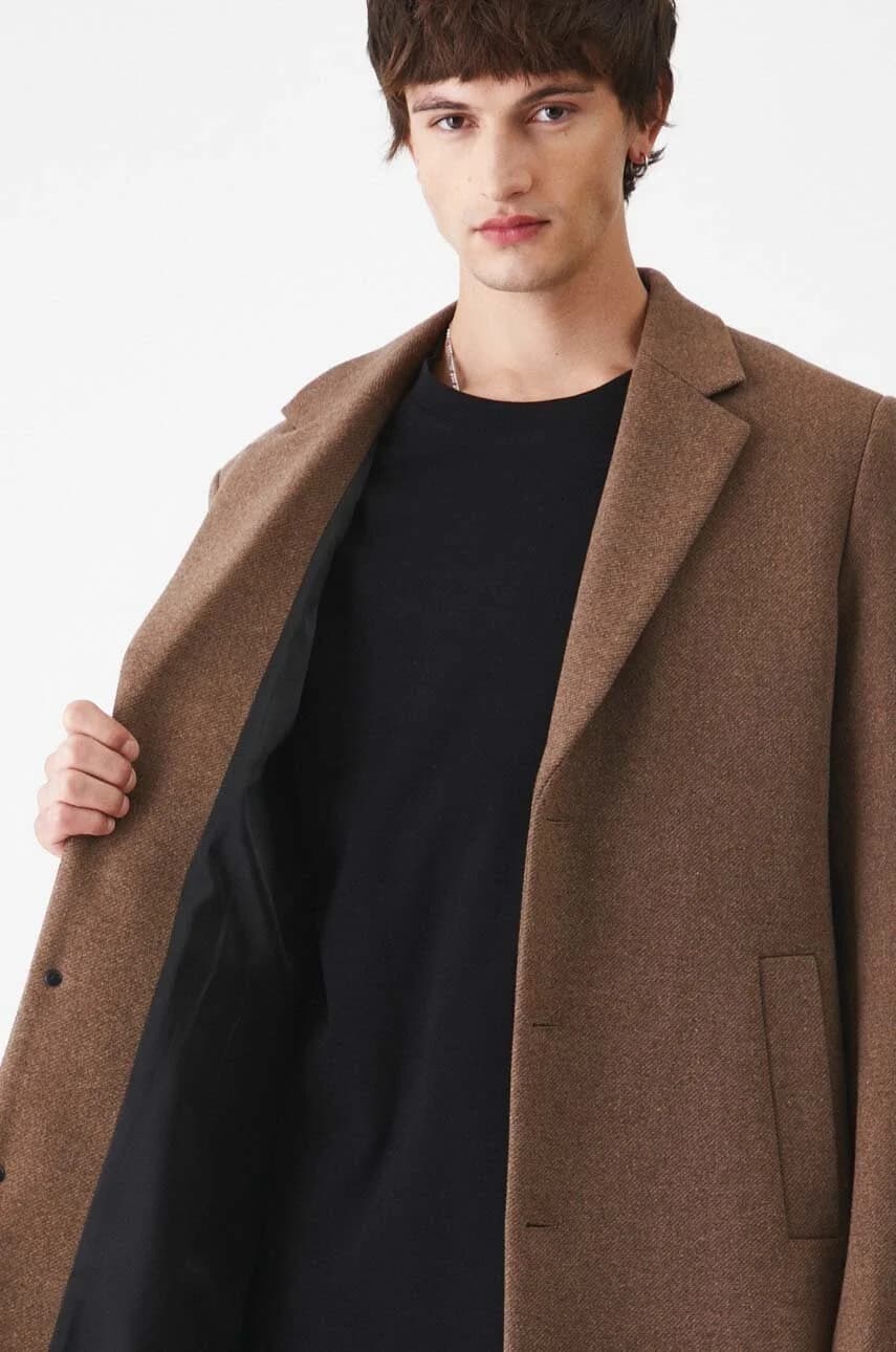 Пальто из смесовой шерсти - фото 6