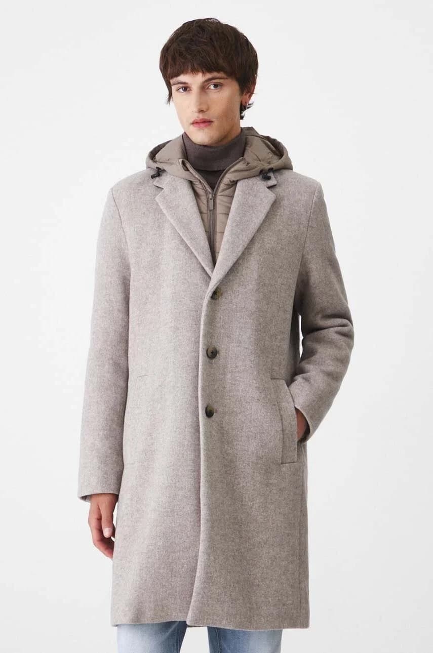 Пальто из смесовой шерсти - фото 2