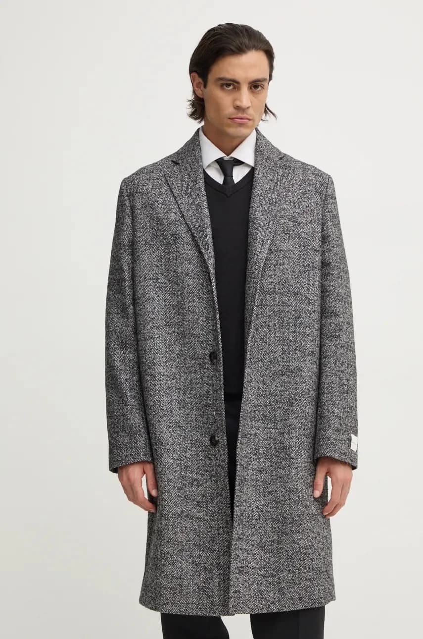 Пальто из смесовой шерсти - фото 4