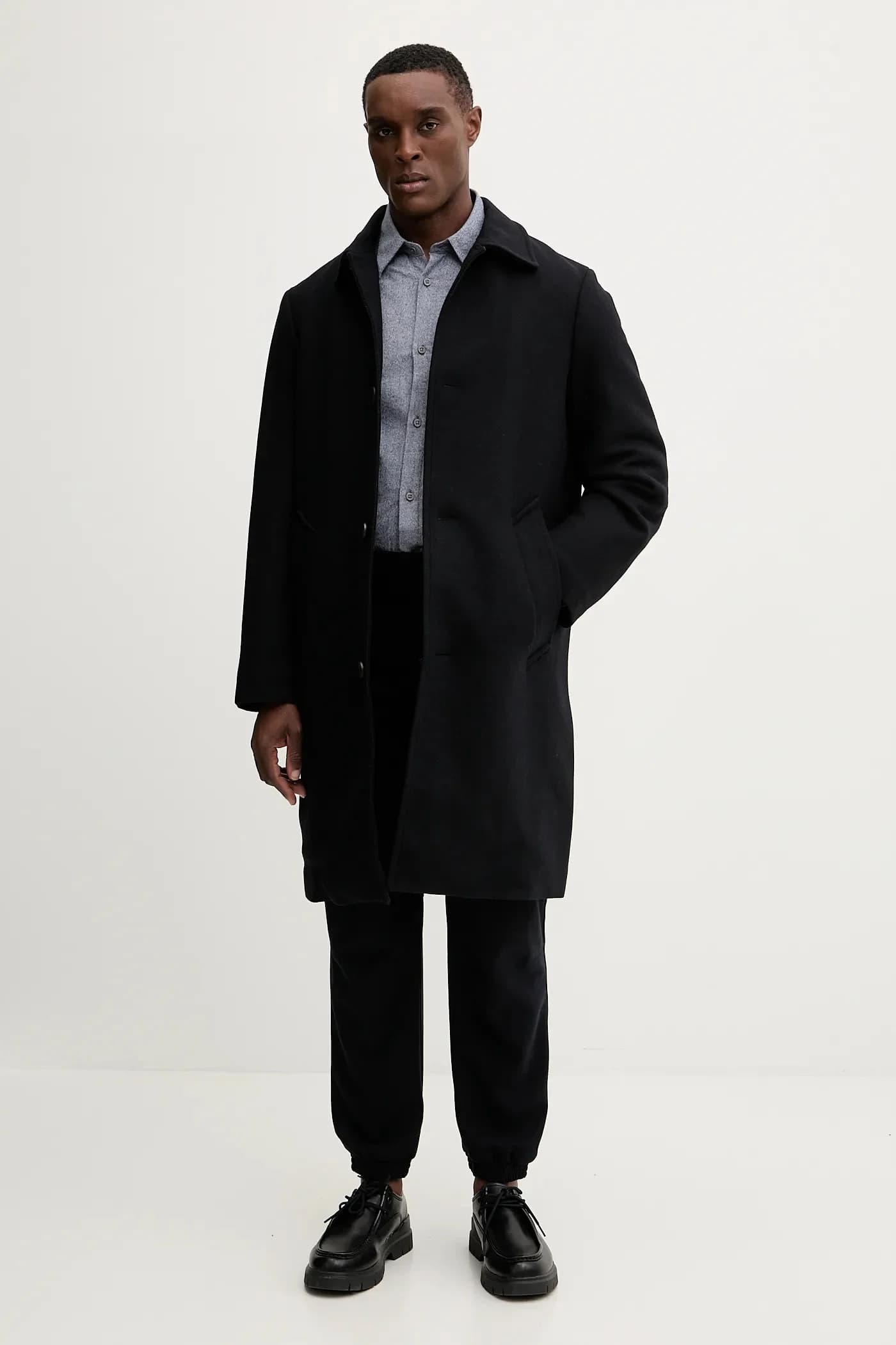 Пальто с добавлением шерсти