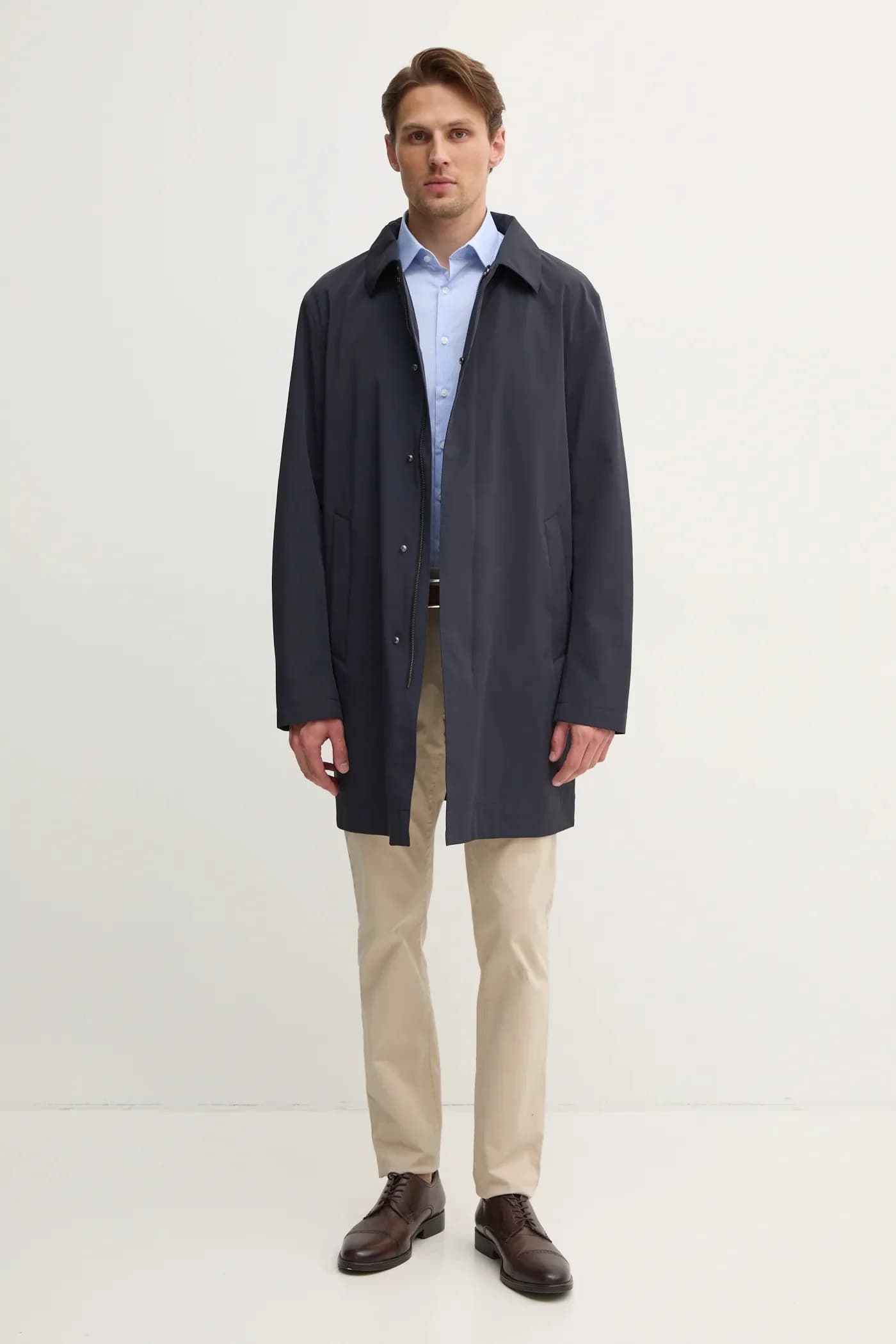 Пальто военно-морской для мужчин - фото 2