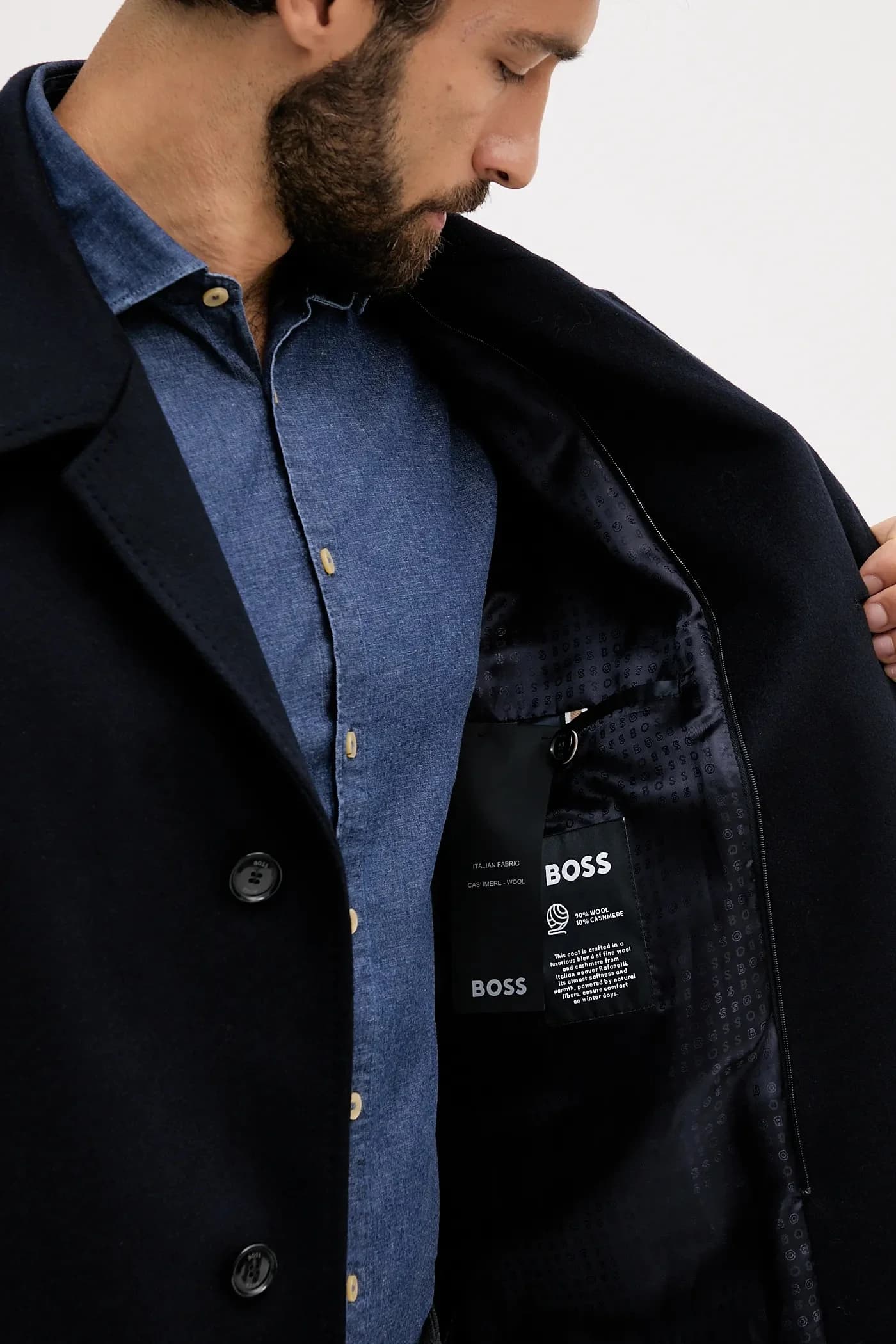 Шерстяное пальто H-Clark-Bib-S-254 - фото 6