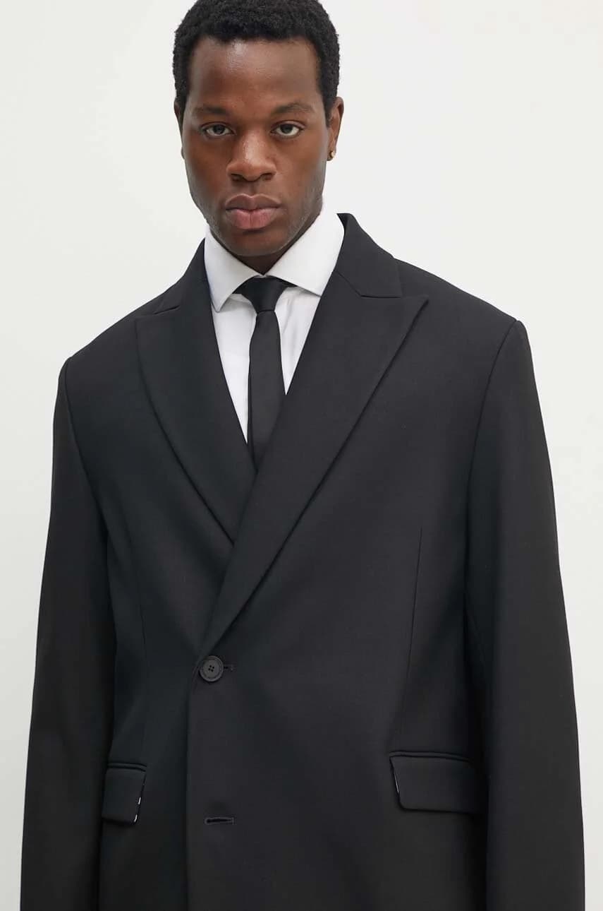 Пальто из смесовой шерсти - фото 4