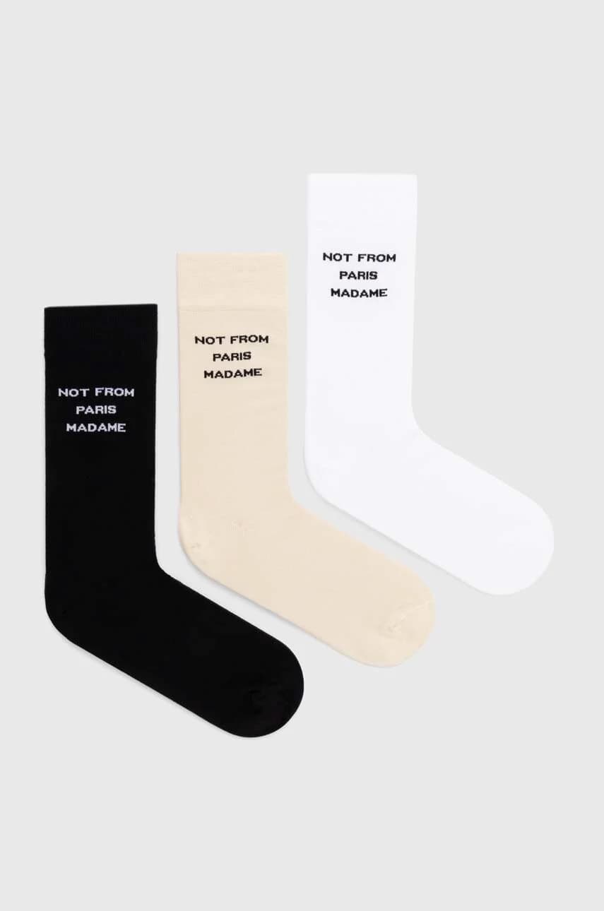 Комплект из трех хлопковых носков Le Pack de Chaussettes Slogan