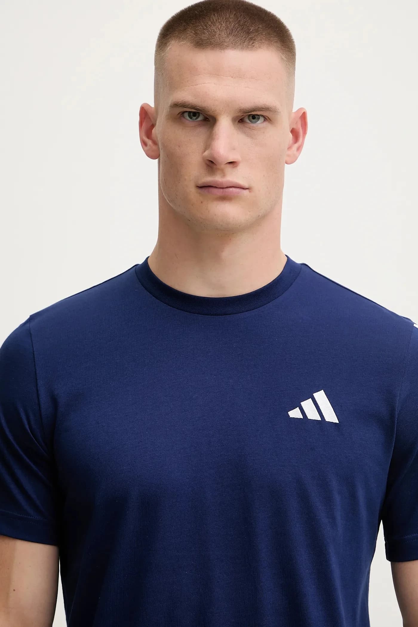 Хлопковая футболка с 3 полосками - фото 4