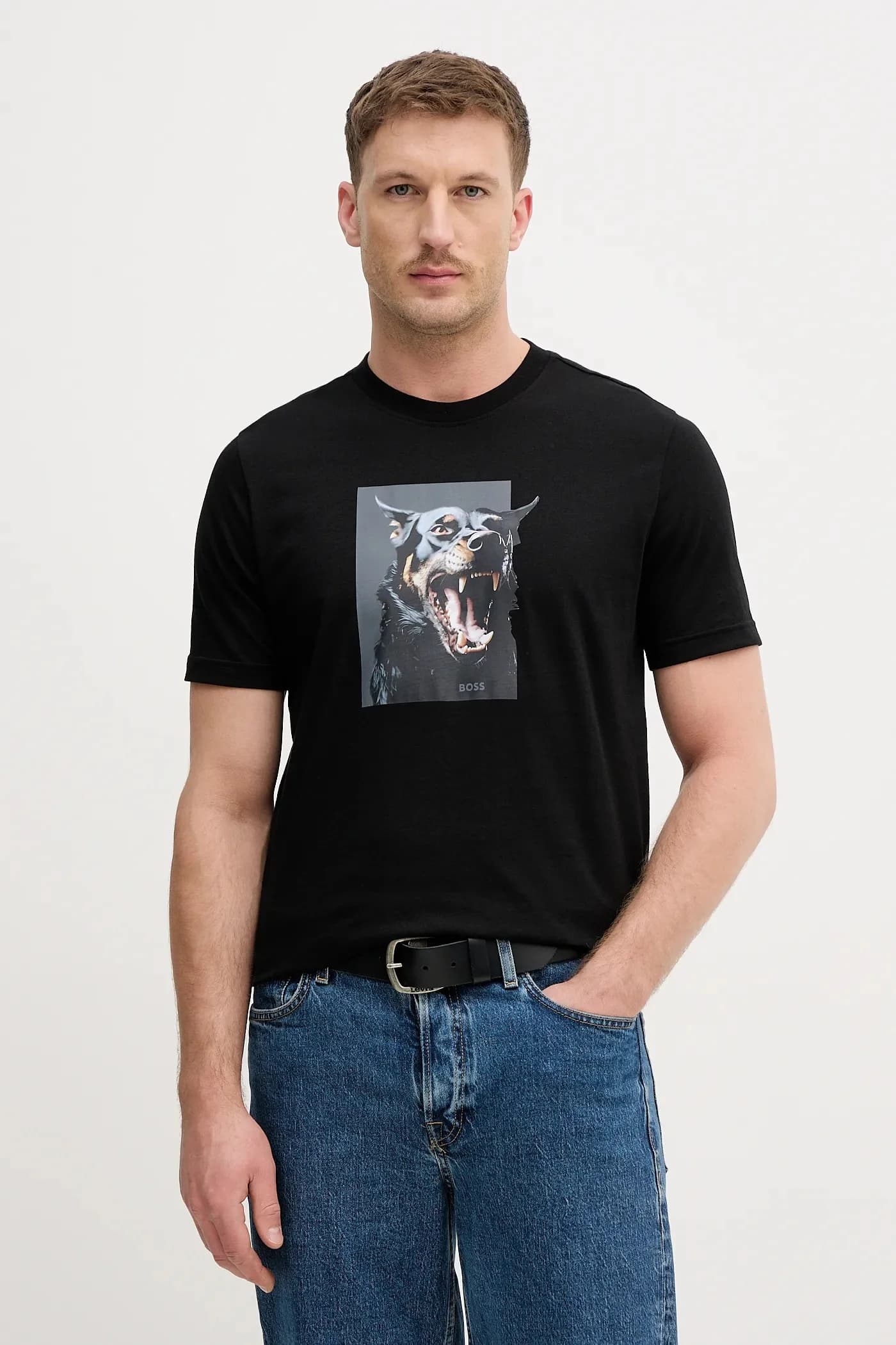 Хлопковая футболка Te_Dobermann