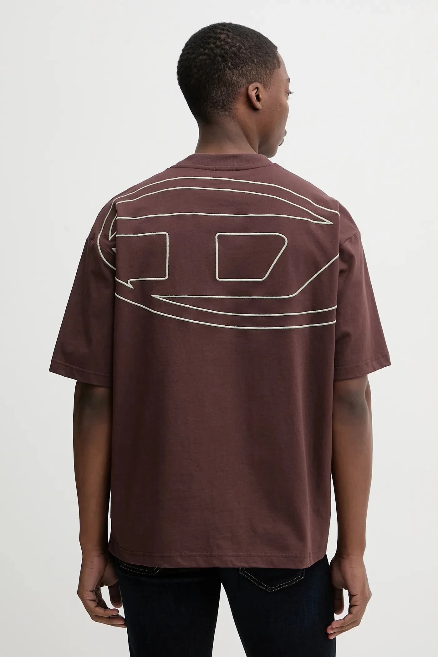 Хлопковая футболка T-BOGGY-MEGOVAL-D