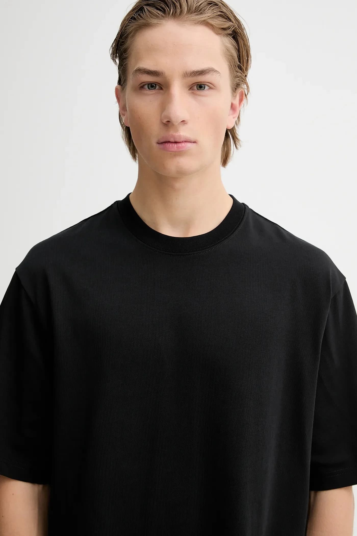 Хлопковая футболка свободного кроя Studio ams - фото 4