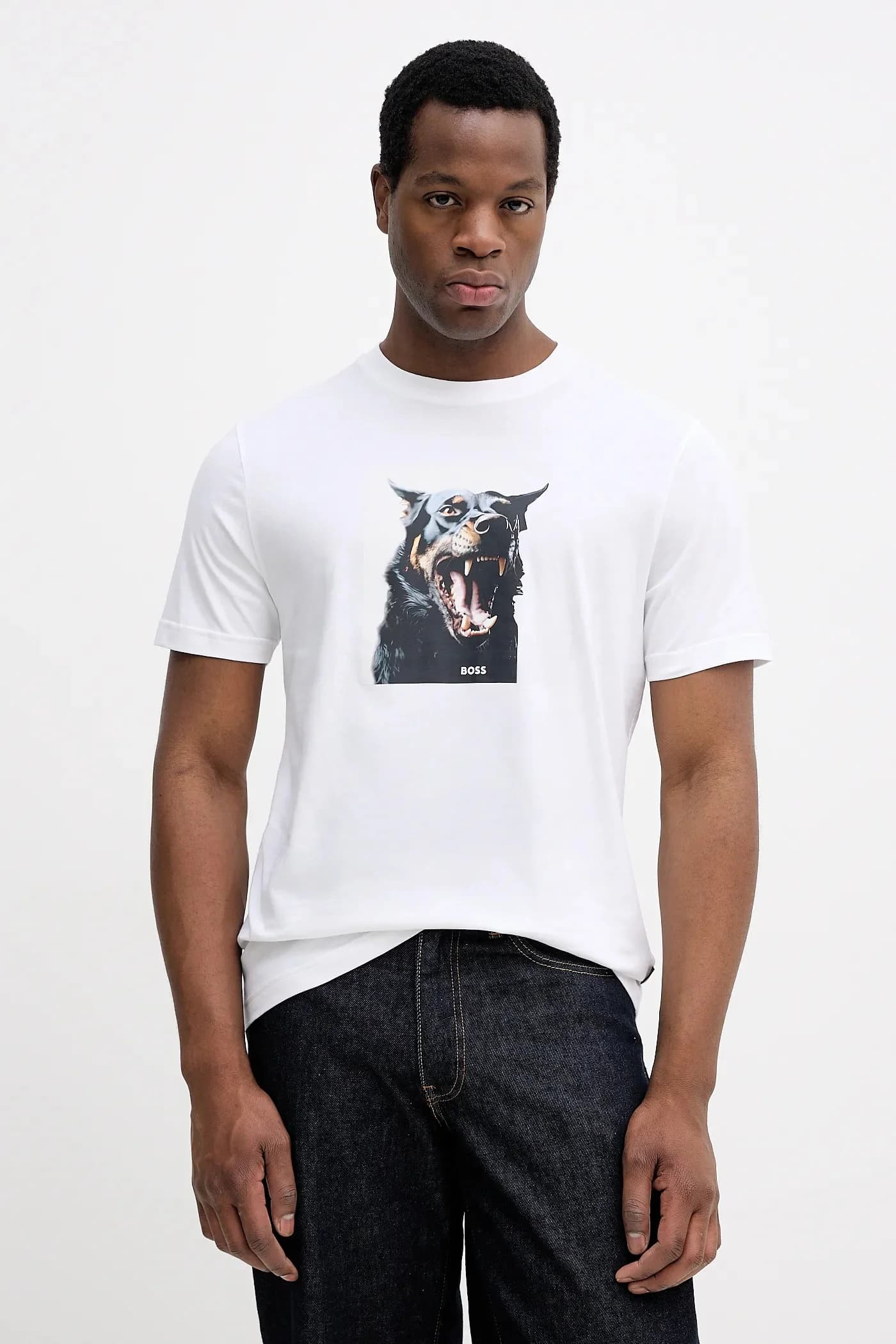 Хлопковая футболка Te_Dobermann