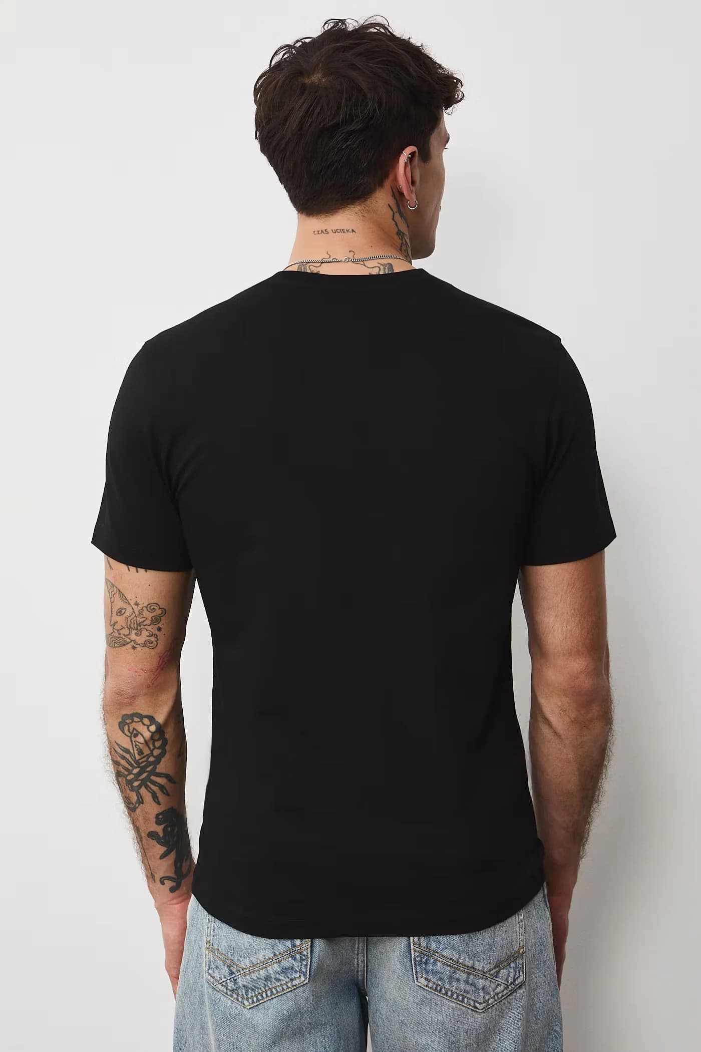 Мужская футболка из хлопка с эластаном - фото 3