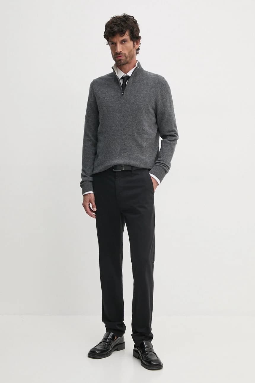 Брюки-чиносы зауженного кроя - фото 2