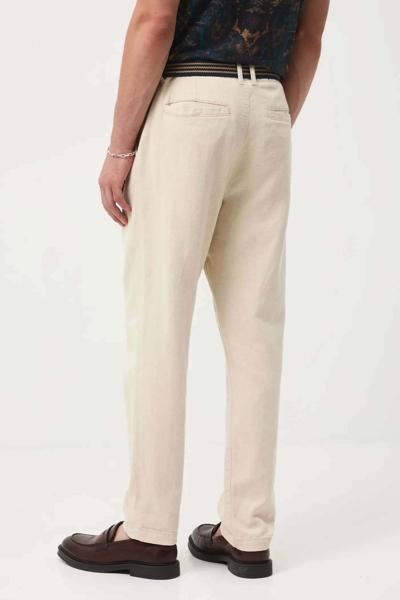 Брюки из смесового льна - фото 4