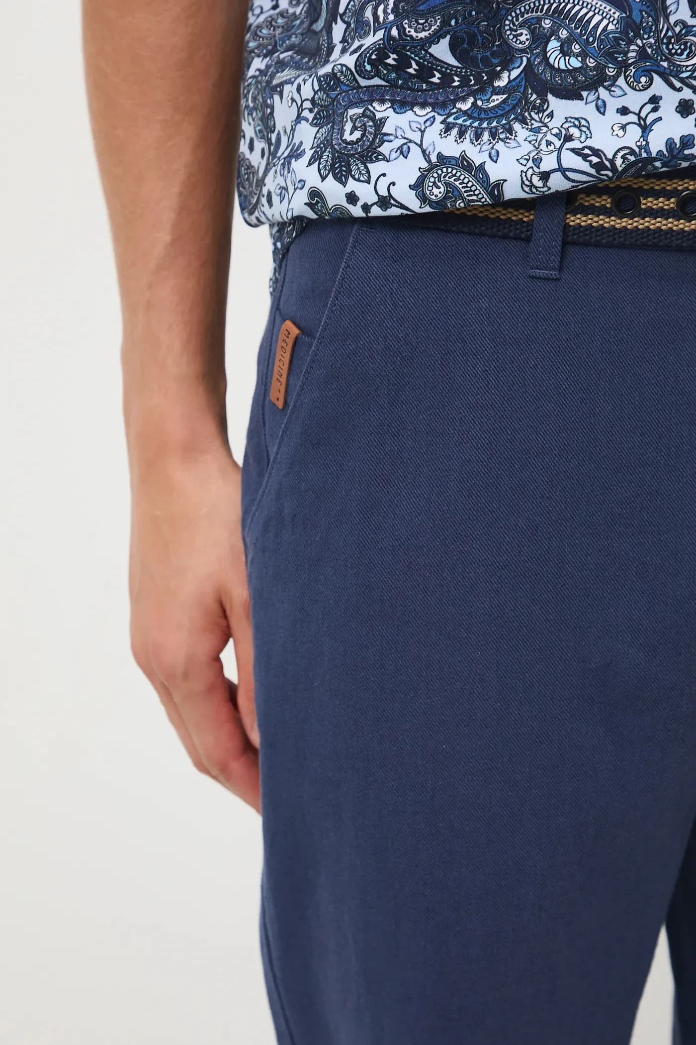 Брюки из смесового льна - фото 5