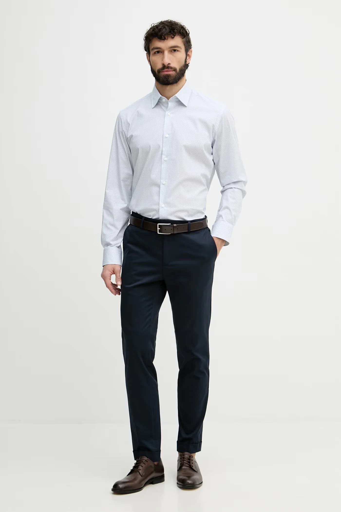 Мужские брюки Genius из хлопка с эластаном - фото 2