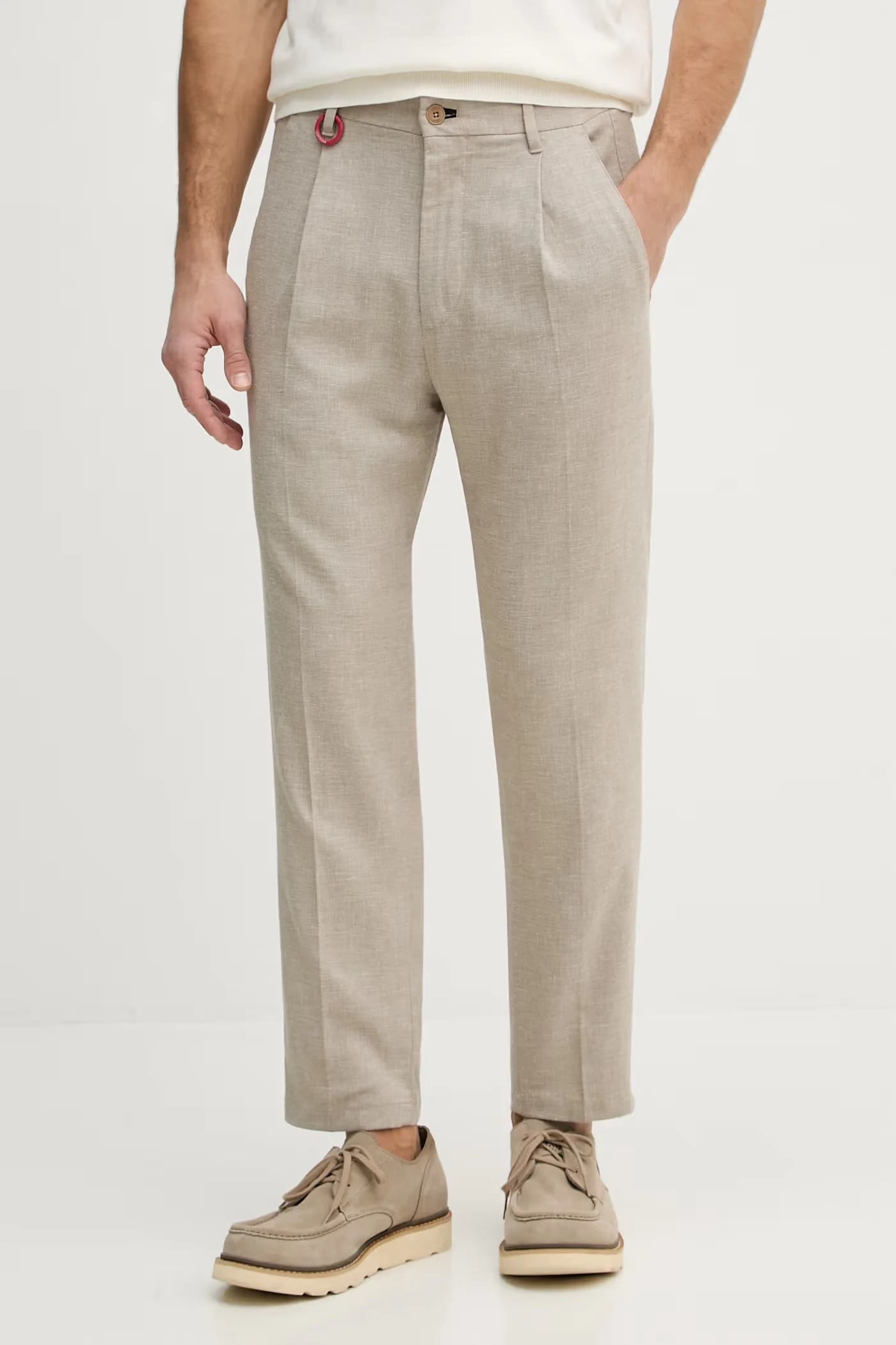 Мужские брюки из смесового льна