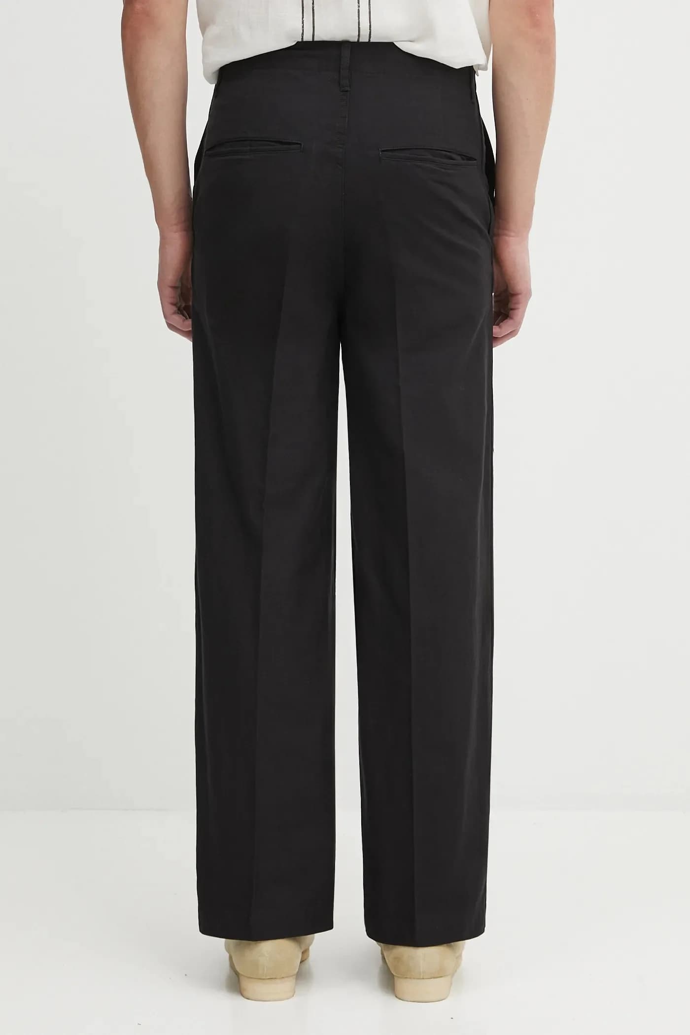 Хлопковые брюки-чиносы экс-широкого кроя - фото 3