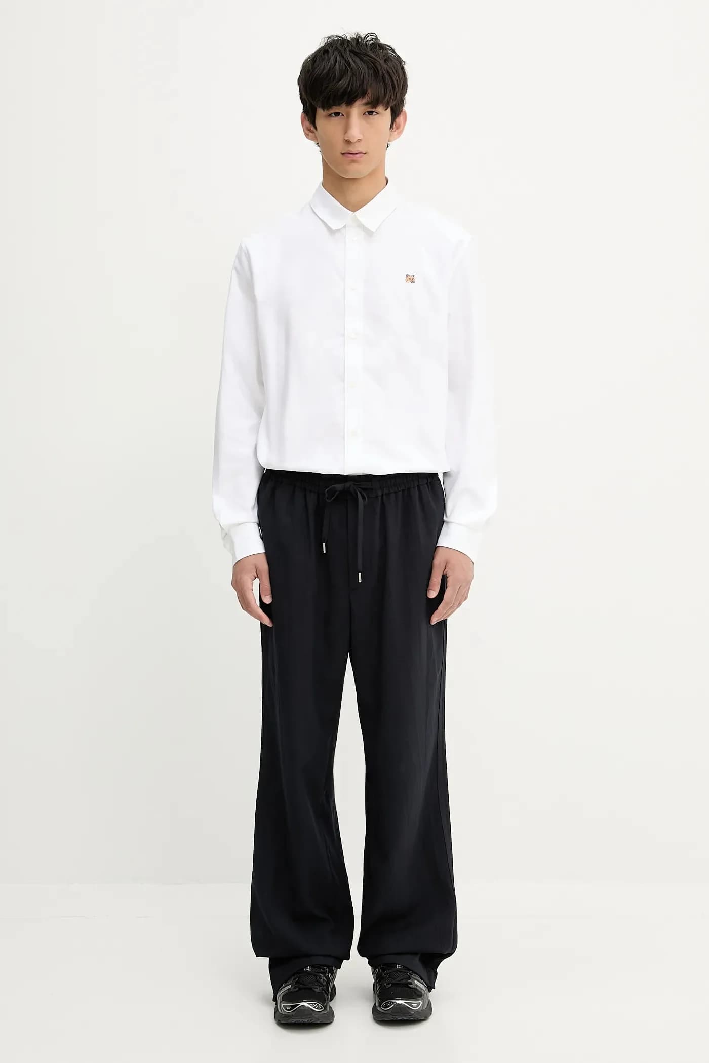 Костюмные брюки из смесовой шерсти - фото 6