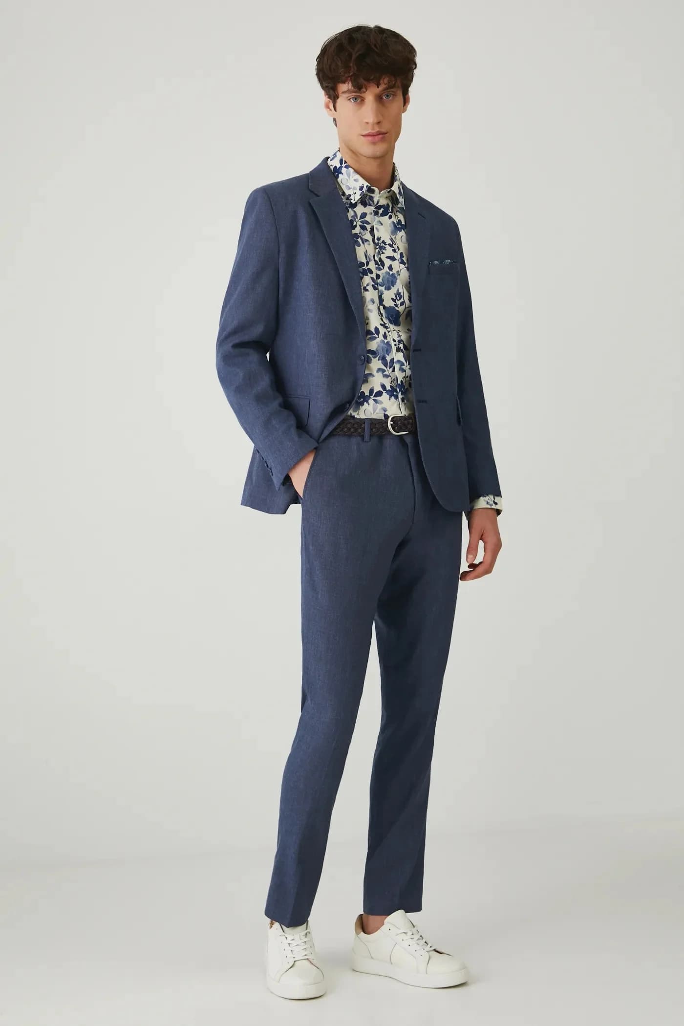 Брюки из смесового льна - фото 2