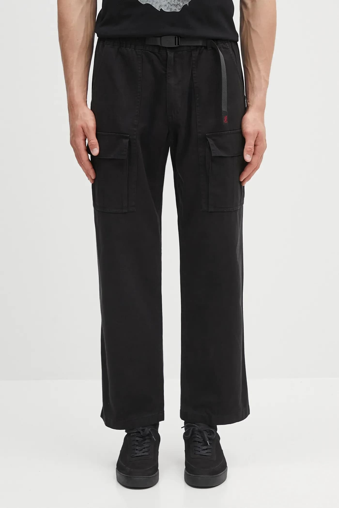 Хлопковые брюки-карго спереди