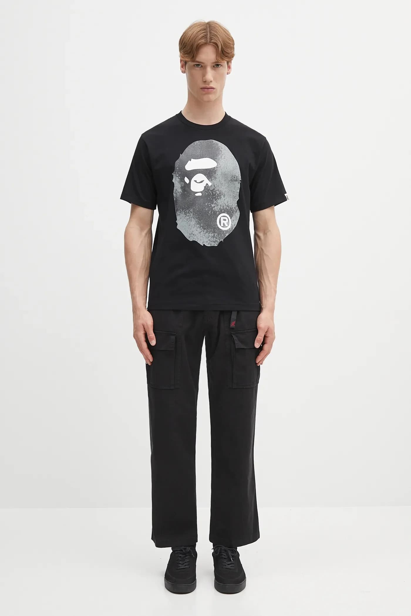 Хлопковые брюки-карго спереди - фото 5