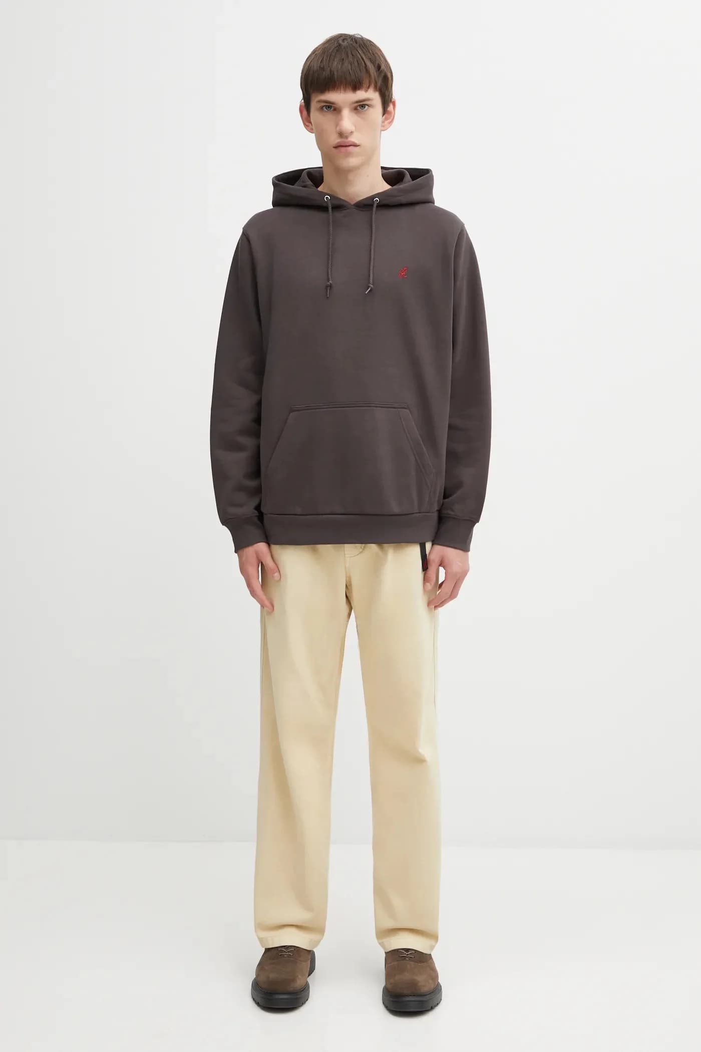 Брюки прямого кроя из хлопка - фото 5