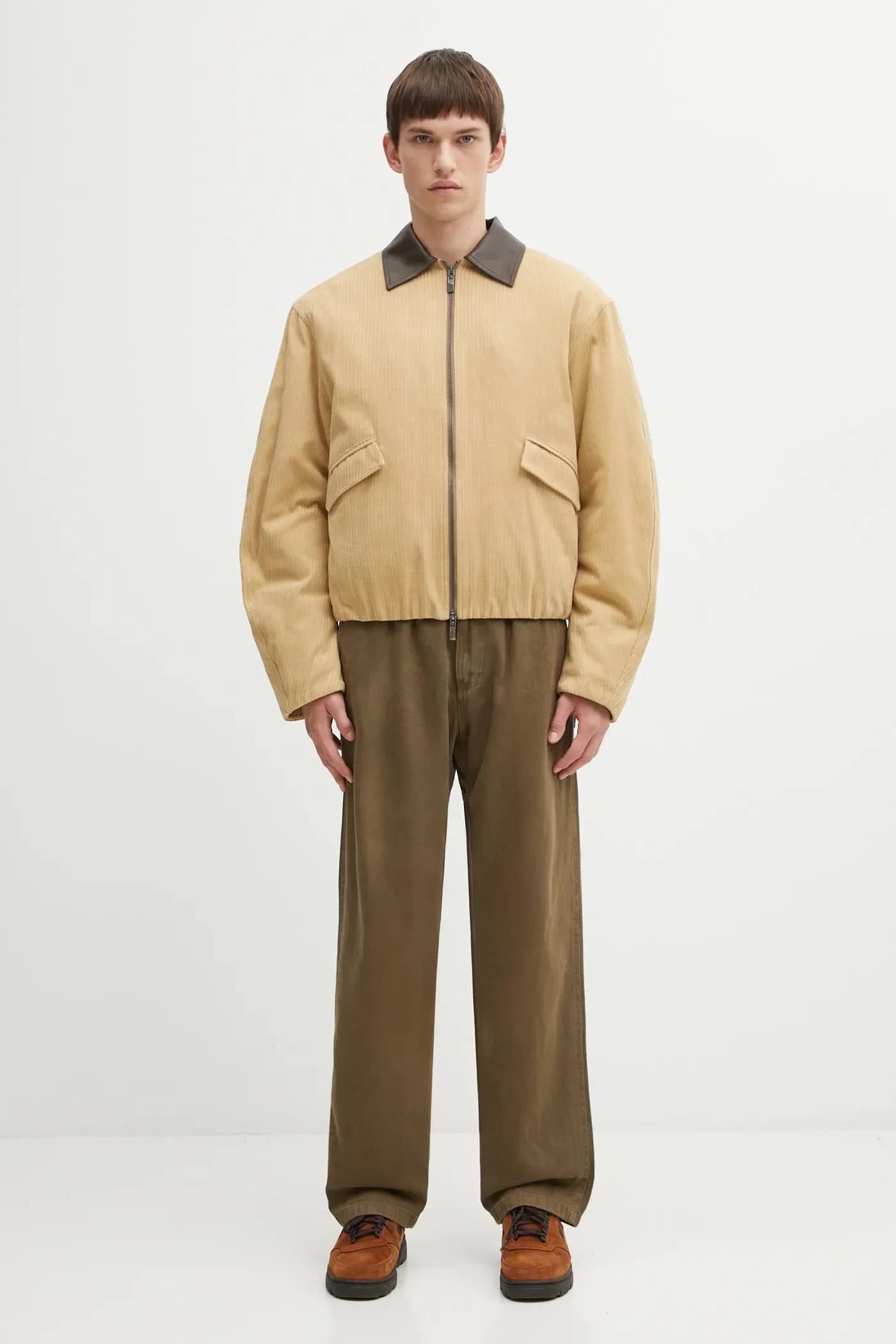 Брюки прямого кроя из конопли - фото 5