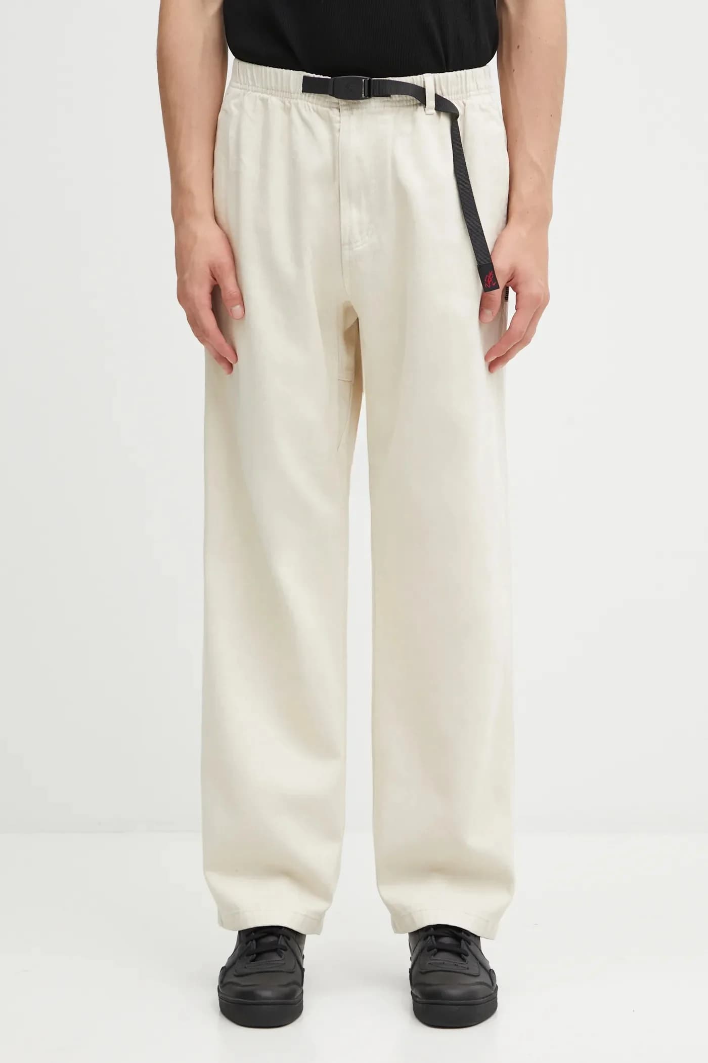 Брюки прямого кроя из конопли