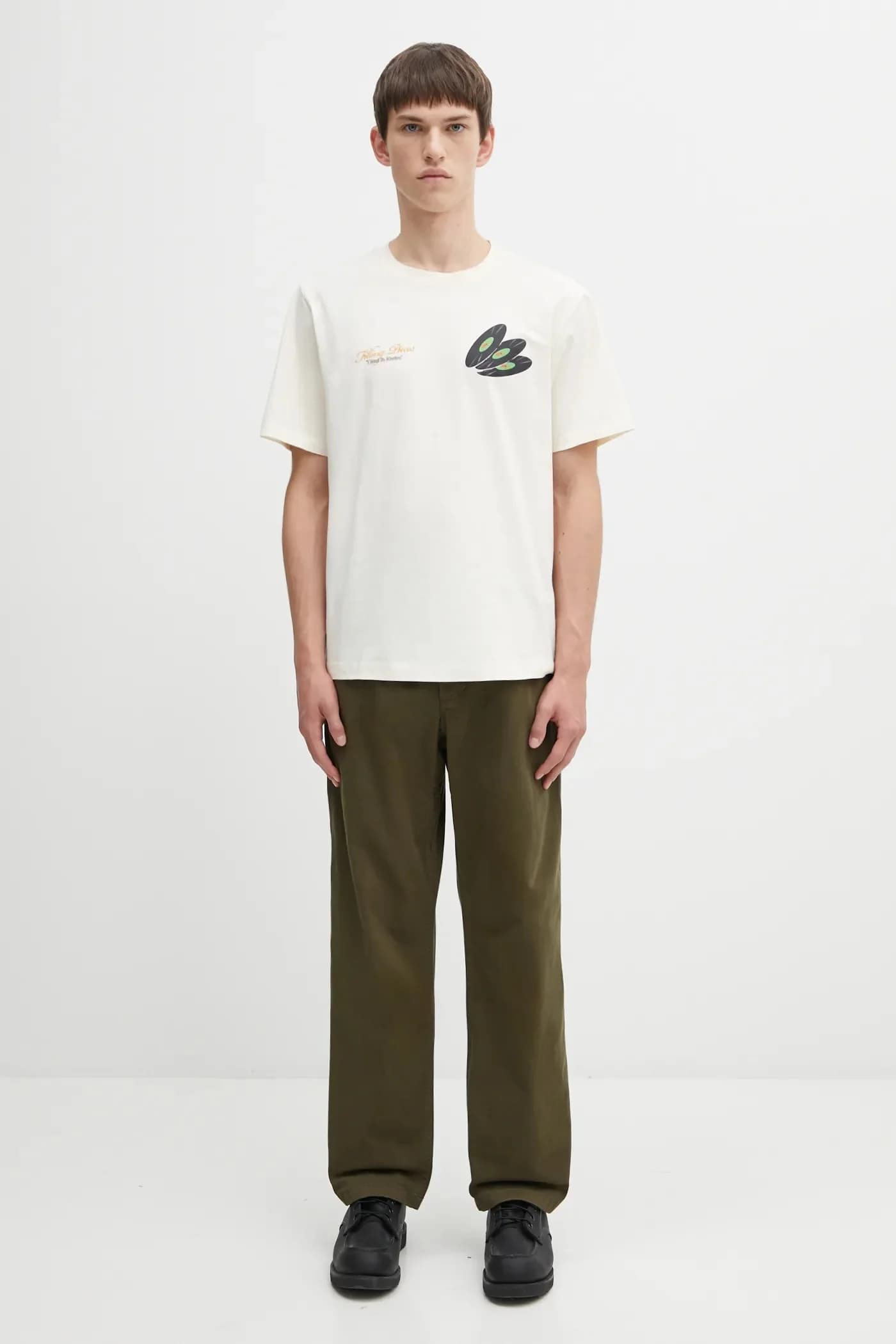 Брюки прямого кроя из хлопка - фото 5