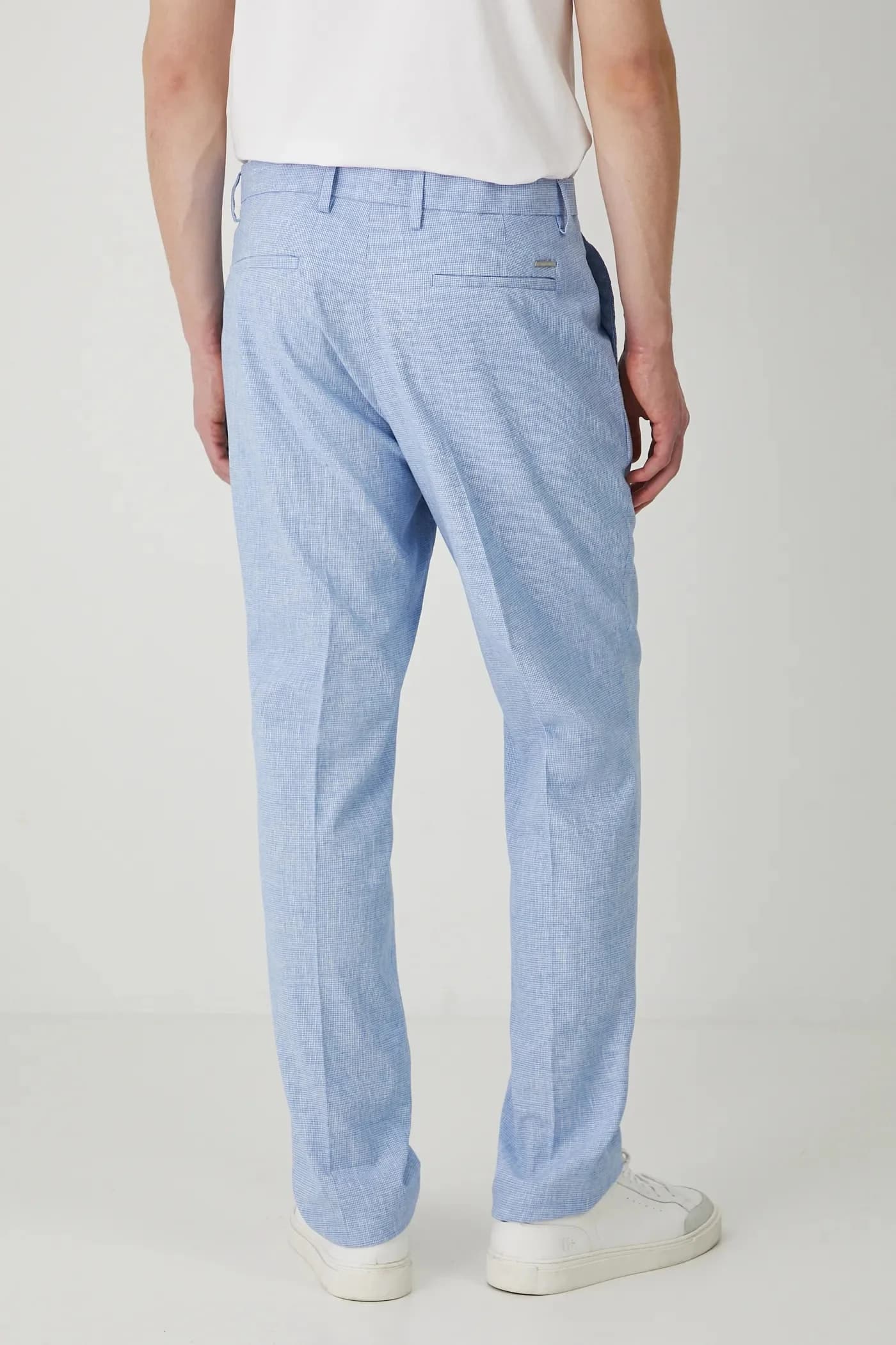 Брюки из смесового льна - фото 3