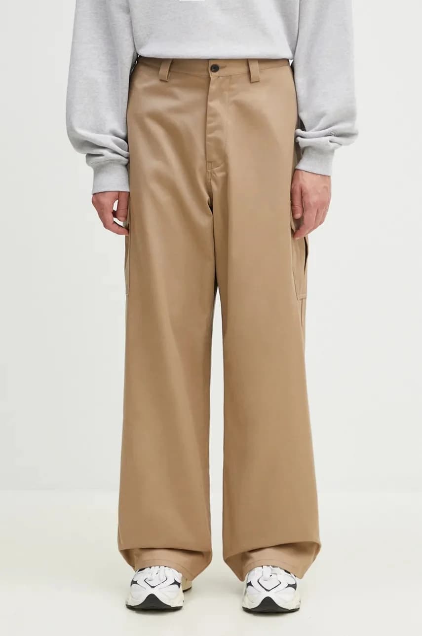 Брюки из хлопка с травертином