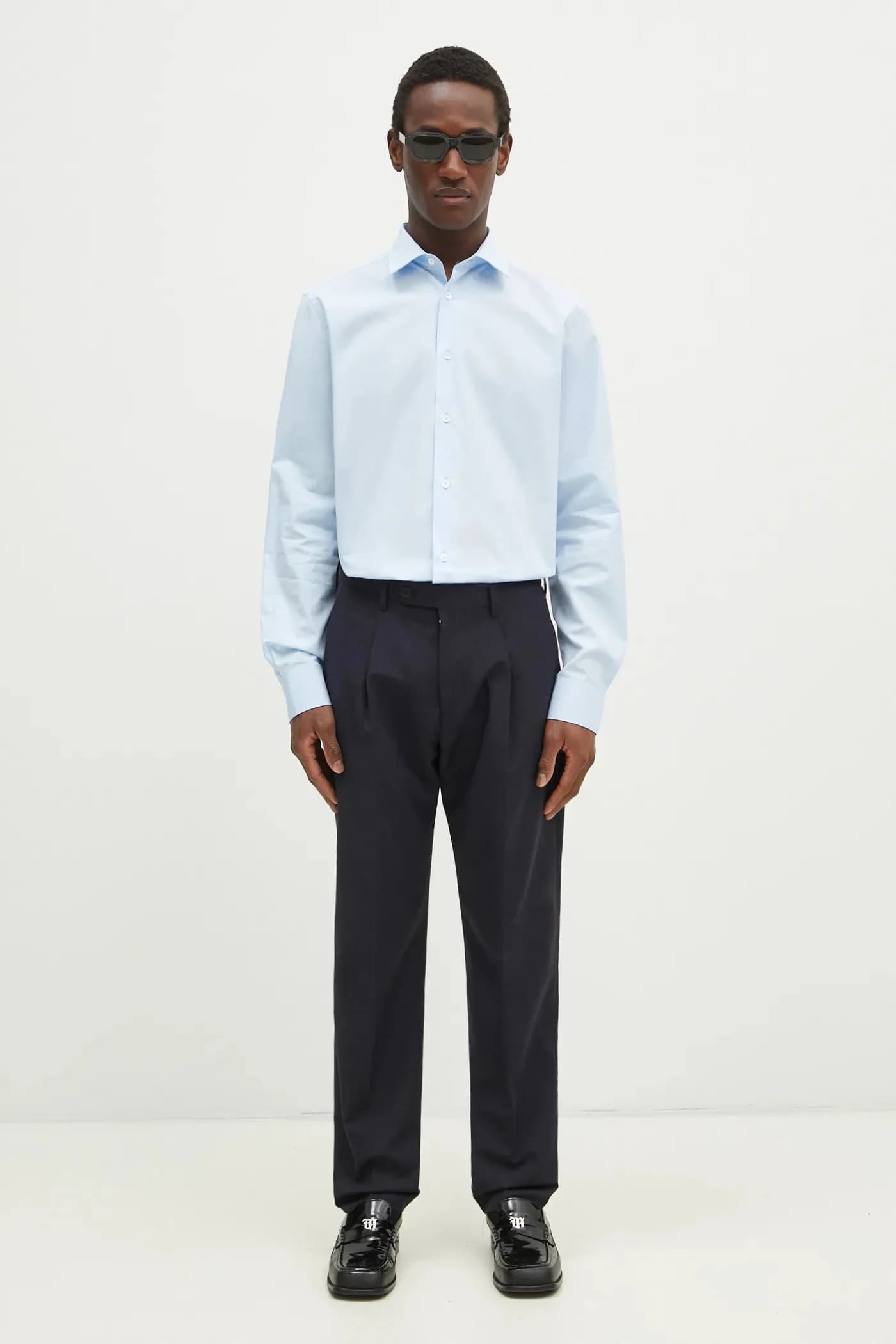 Брюки из смесовой шерсти - фото 5