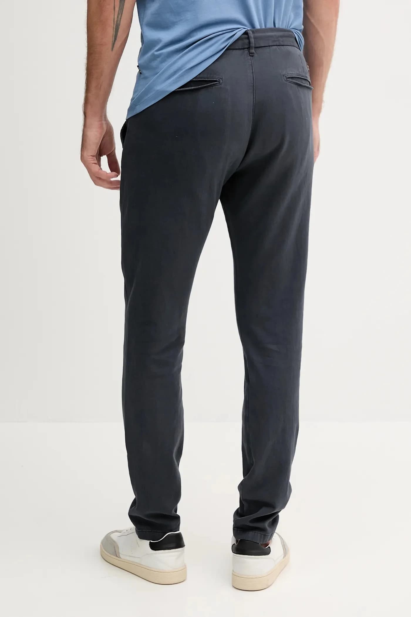 Брюки из смесового льна - фото 3