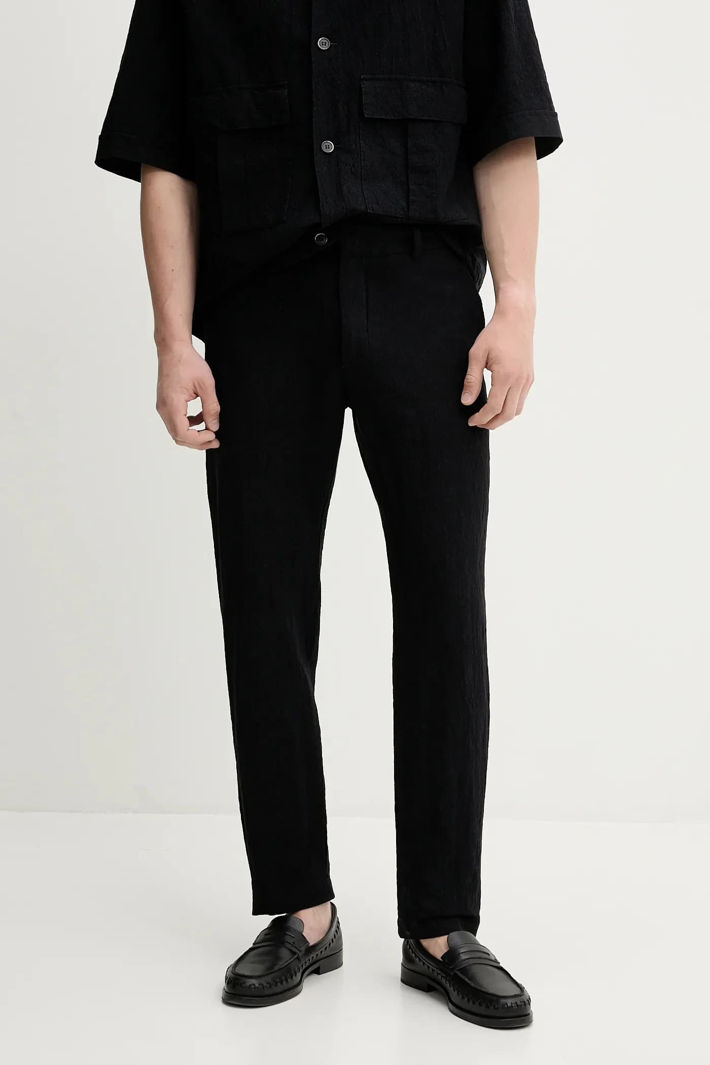 брюки Camicia Mola из смесового льна