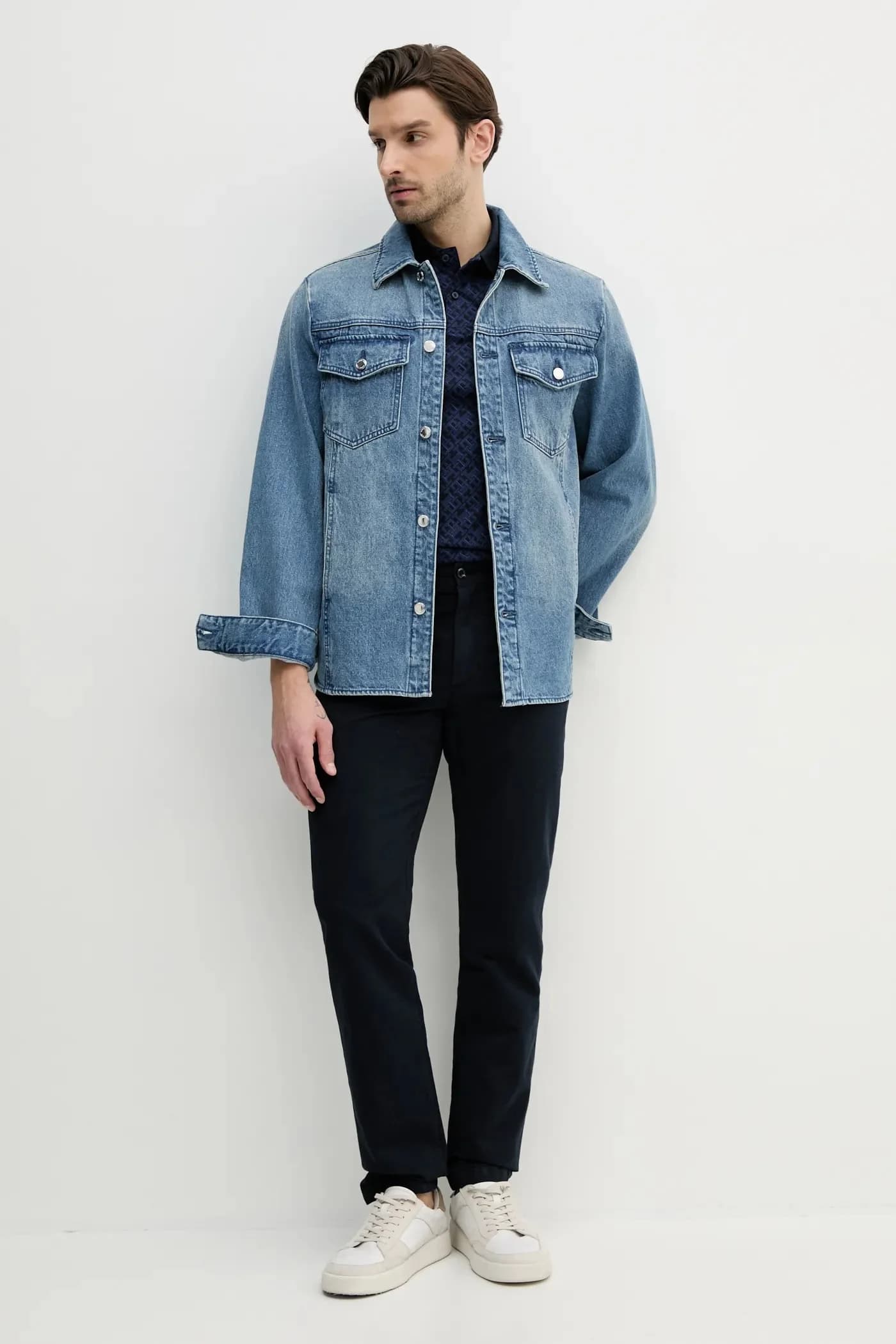 Брюки из смесового льна - фото 2