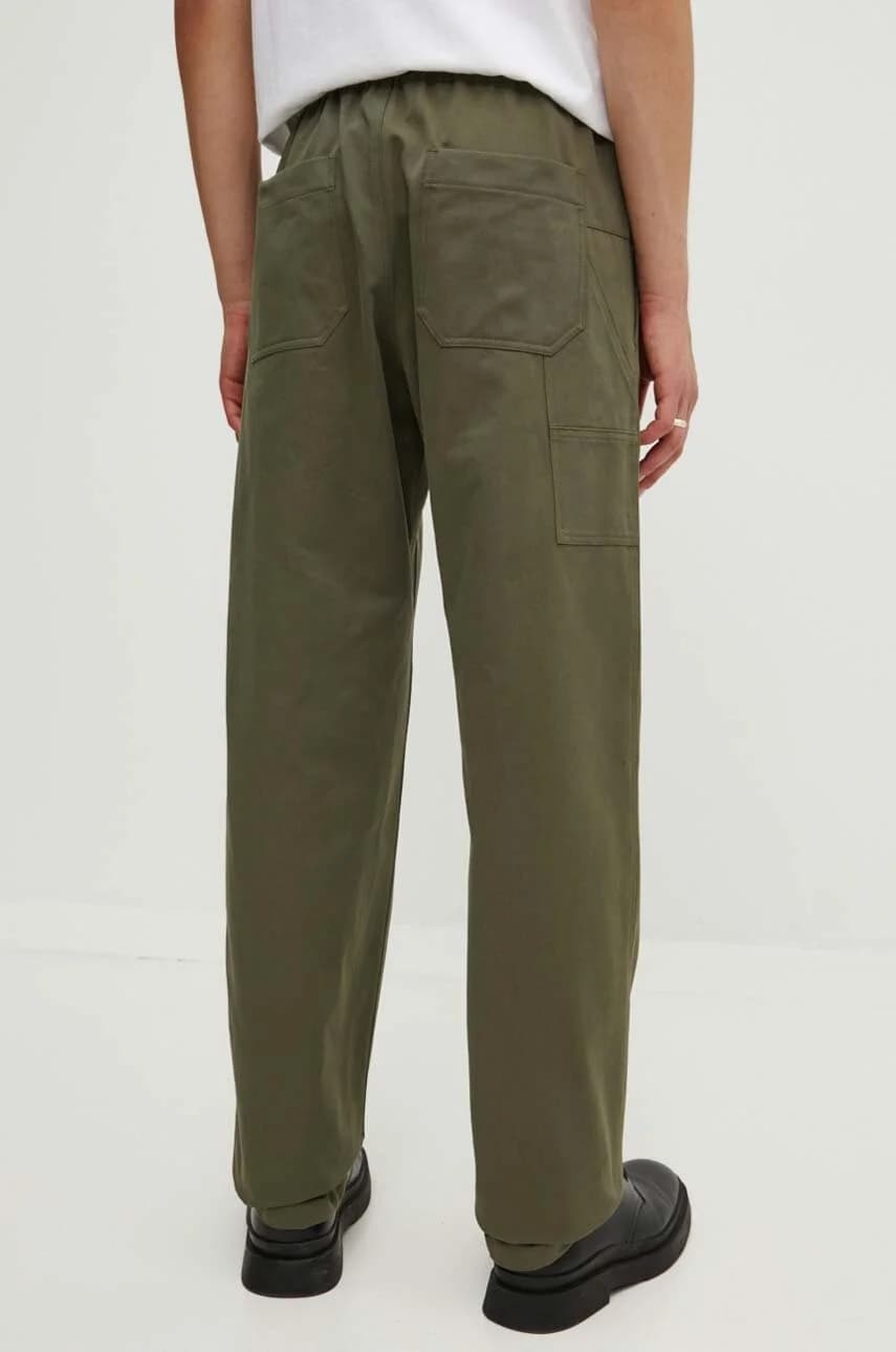 Брюки из хлопка с широкими панталонами - фото 3