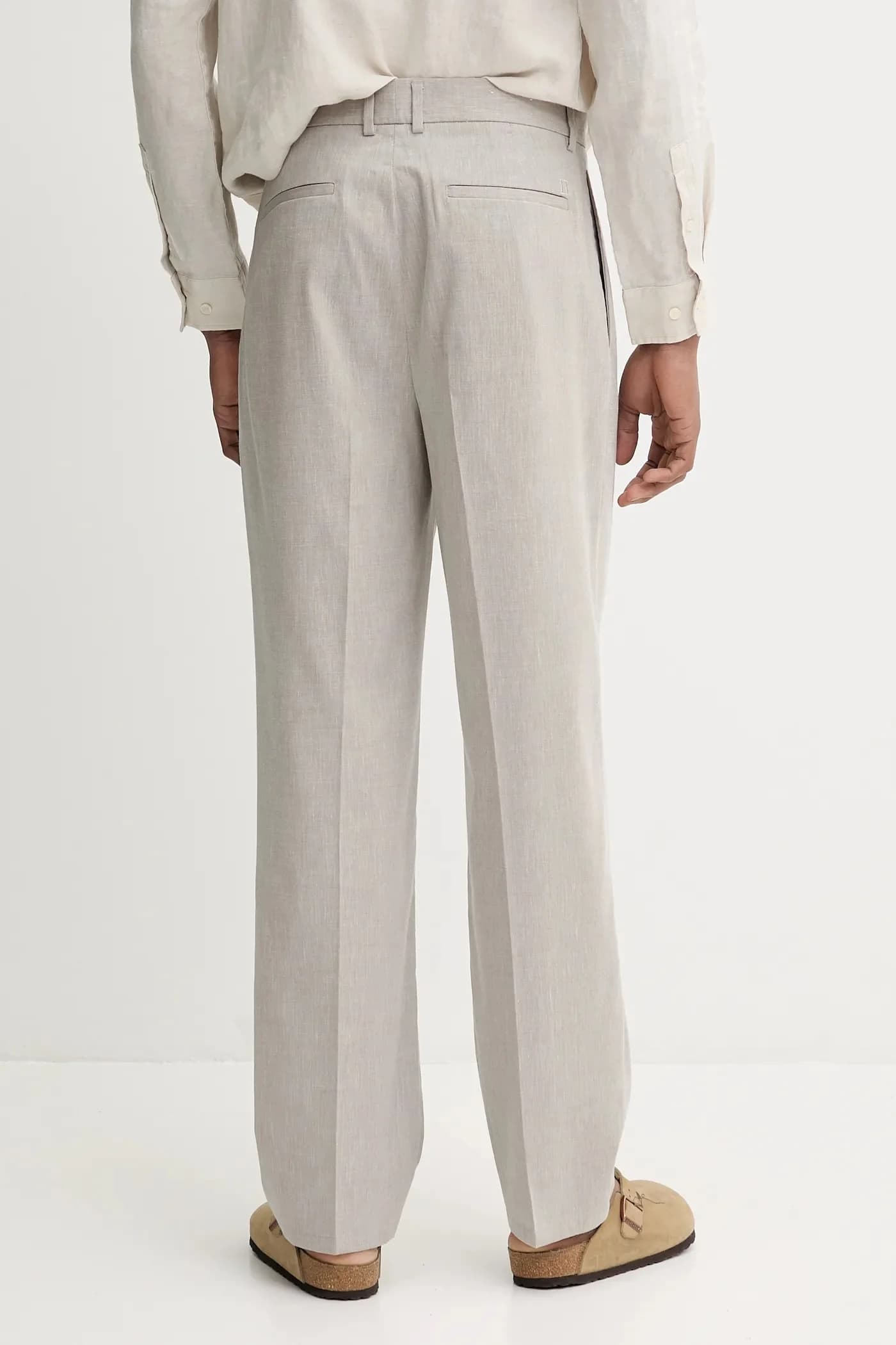 Брюки из смесового льна - фото 3