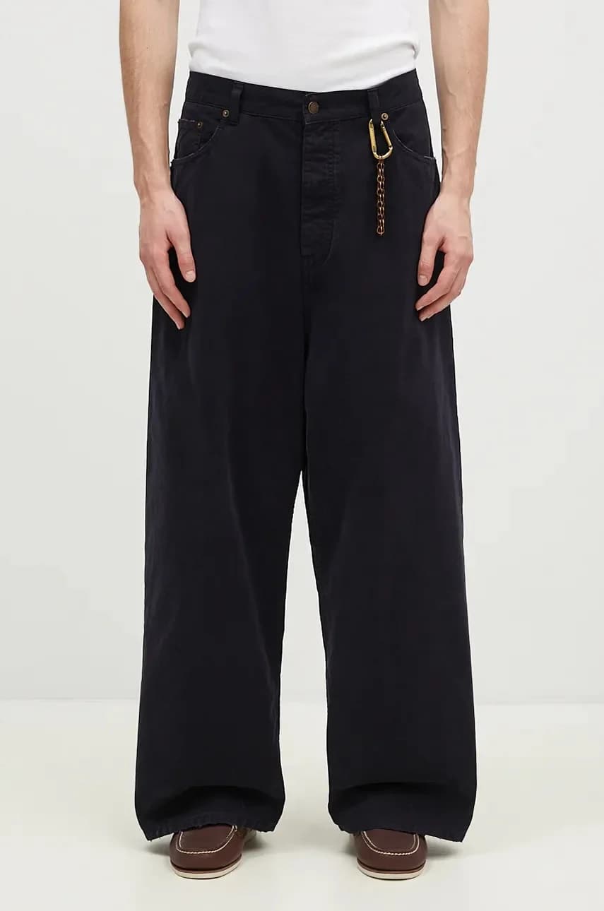 Брюки из хлопка с узором "Рэй"