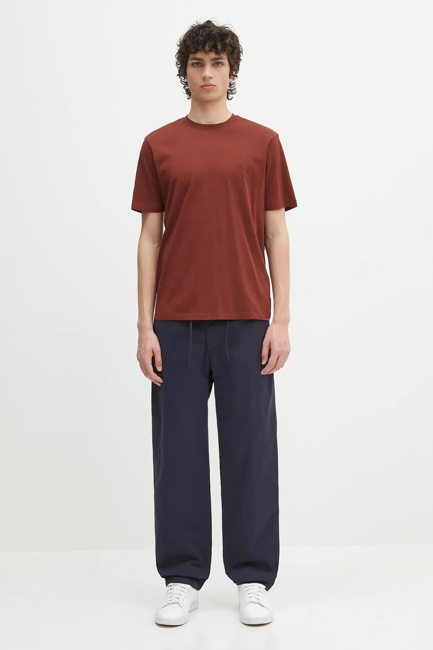 Брюки из хлопка с широкими панталонами - фото 5