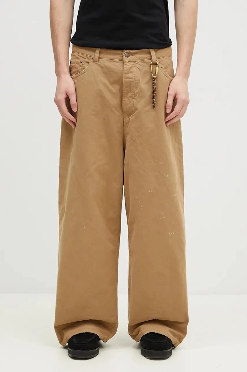 Брюки из хлопка с узором "Рэй"