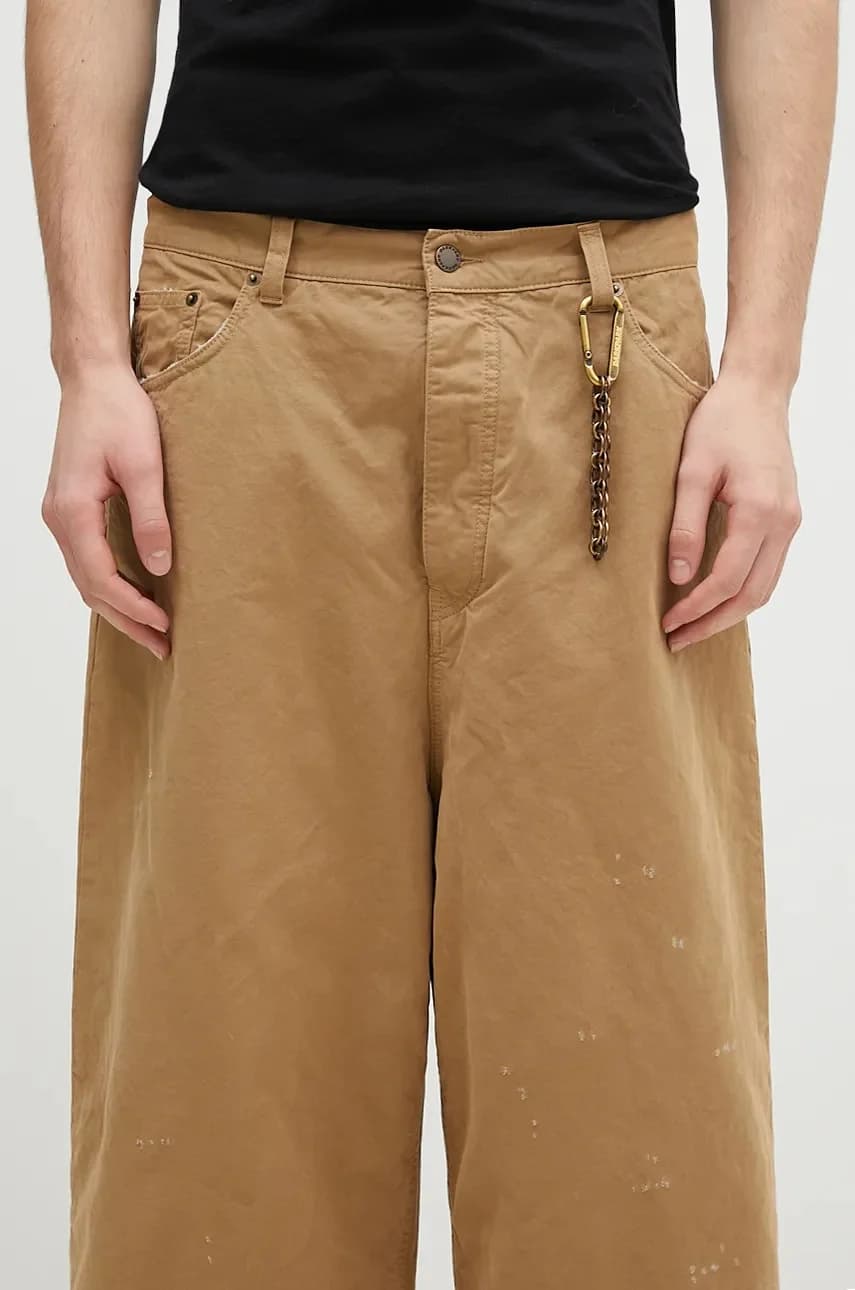 Брюки из хлопка с узором "Рэй" - фото 4